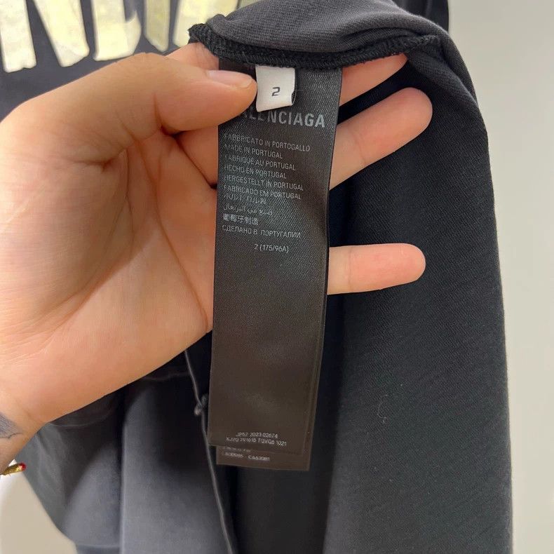 Balenciaga Balenciaga Tape 3B Patchwork Short-Sleeve T-Shirt Size US M / EU 48-50 / 2 - 5 Thumbnail