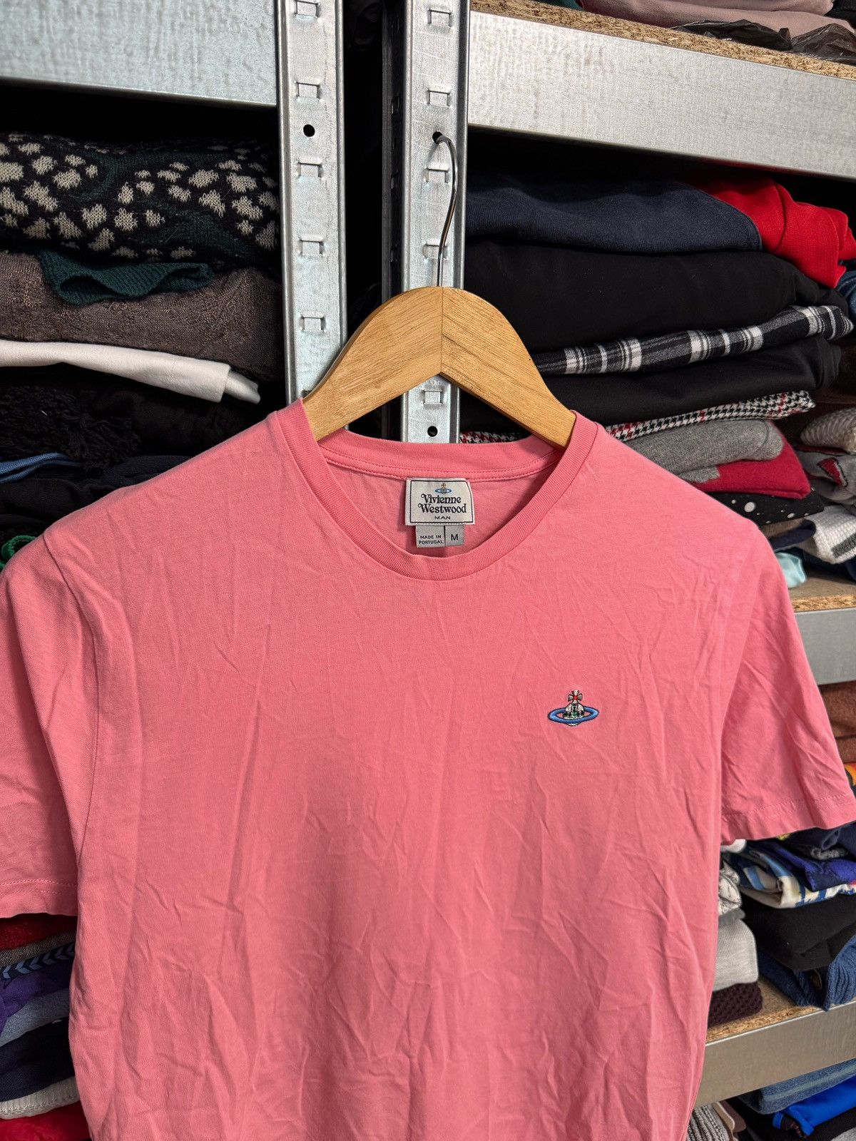 Vivienne Westwood Vivienne Westwood Man Orb Logo T-Shirt Light Pink Size M Size US M / EU 48-50 / 2 - 2 Thumbnail