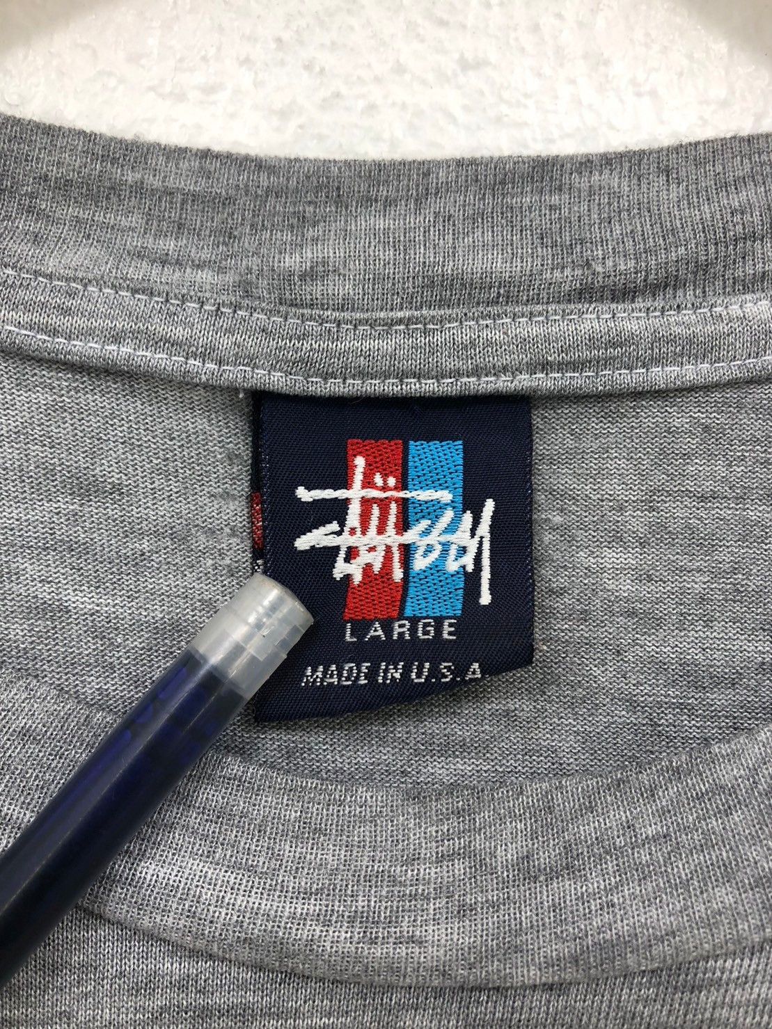 Stussy × Vintage Vintage 90's STUSSY Shirt Big Logo wts01 Size US L / EU 52-54 / 3 - 7 Thumbnail
