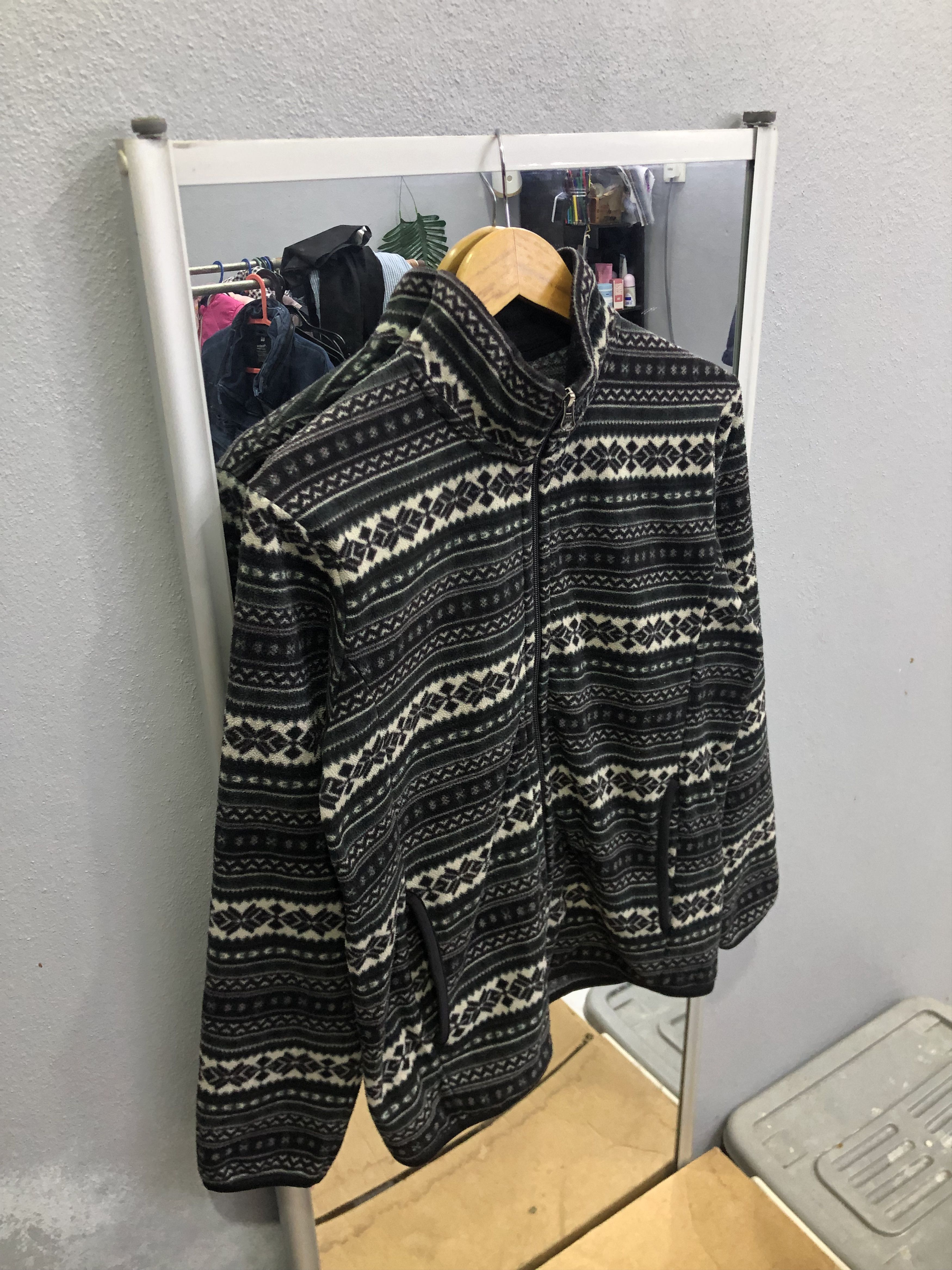 Uniqlo Uniqlo Fair Isle Nordic Fleece Full Zip Jacket Size US M / EU 48-50 / 2 - 3 Thumbnail