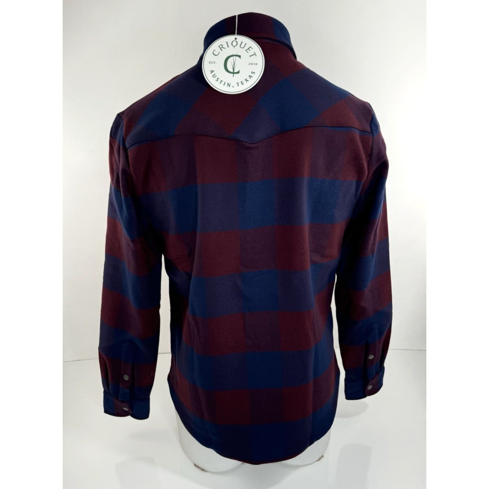 Vintage Criquet Austin Shacket - Red/Blue Plaid Flannel Heavy 3 Pocket Snap Closure S Shirt Mens Adult Regular XS-Size? Size US S / EU 44-46 / 1 - 3 Thumbnail