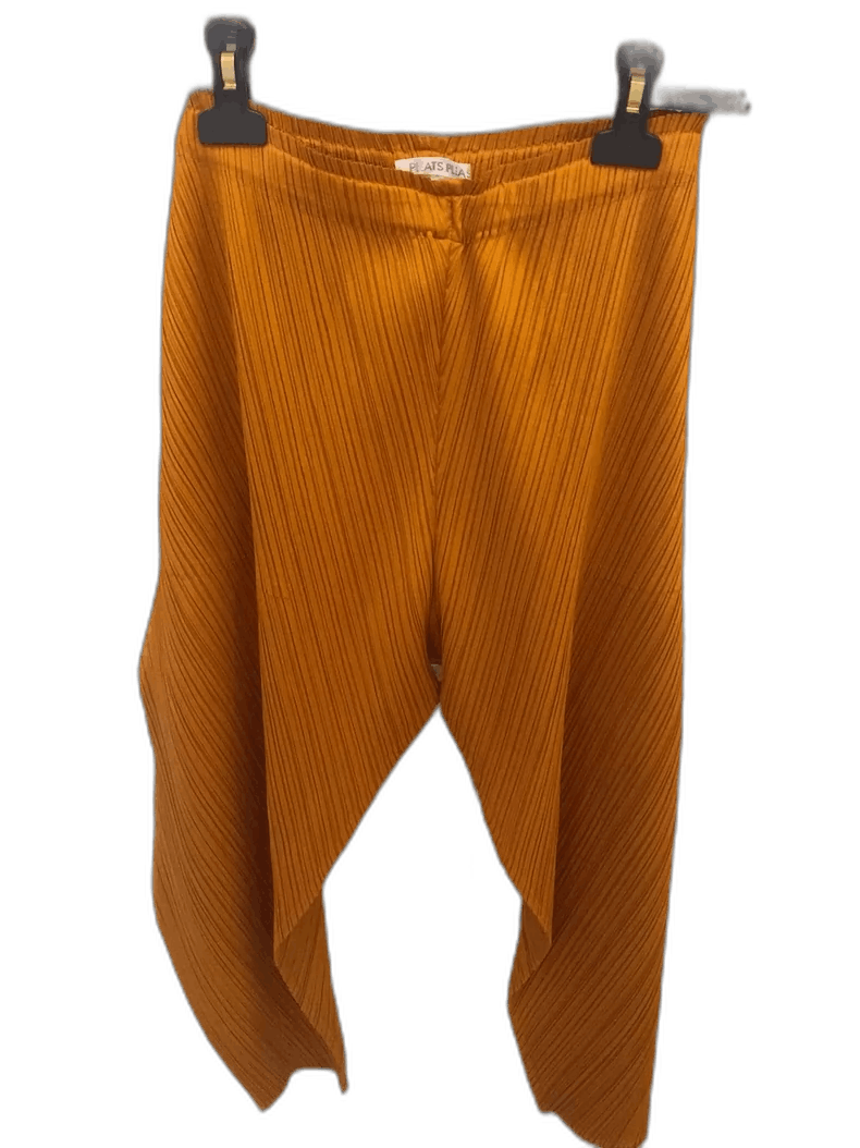 Issey Miyake Rare Pumpkin Color Pleated Trousers Size 3 Size US 26 / EU 42 - 1 Thumbnail