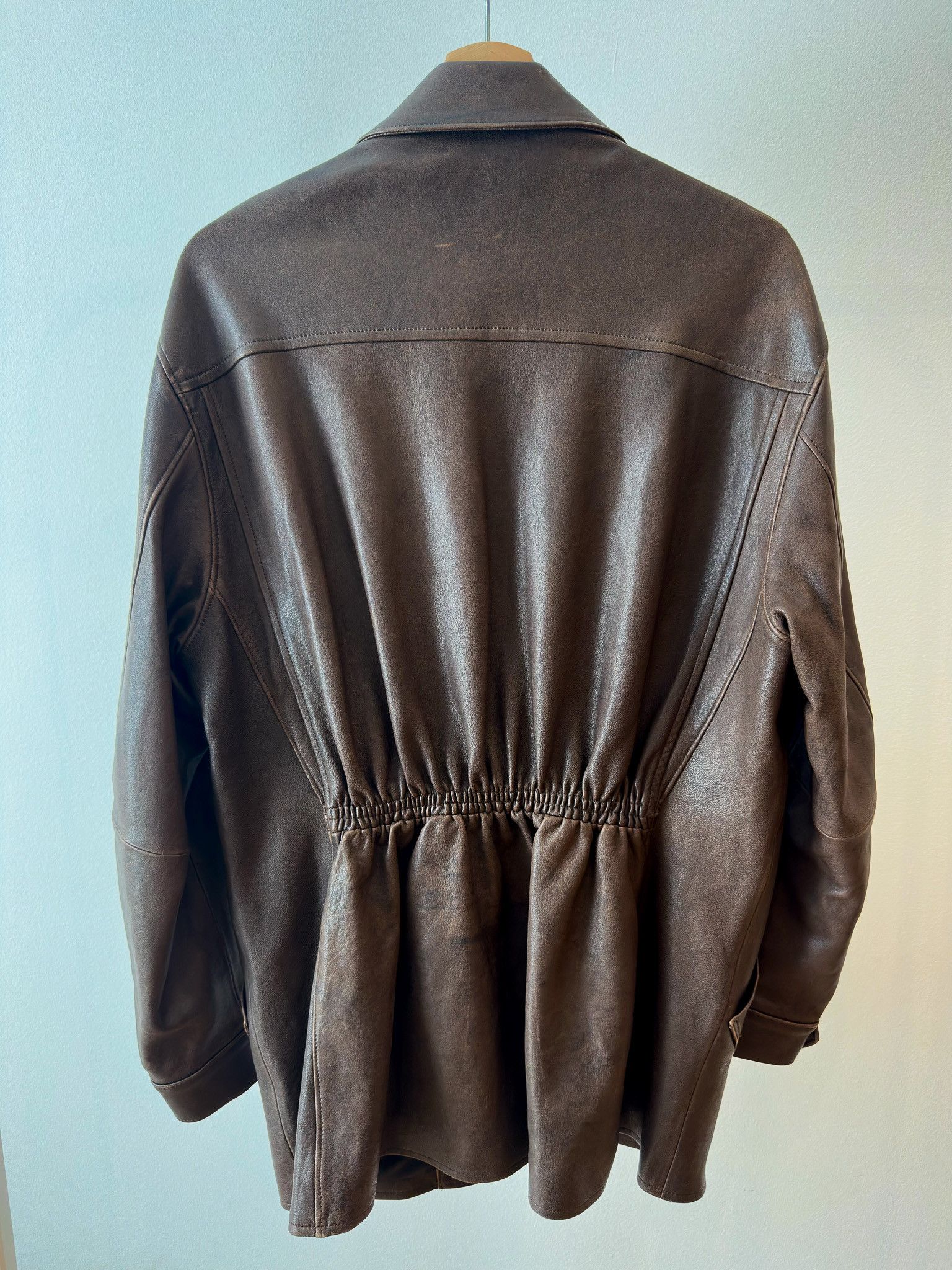 Auralee AURALEE Lamb Leather Long Zip Blouson Jacket SS25 Size 1 Size S / US 4 / IT 40 - 2 Thumbnail