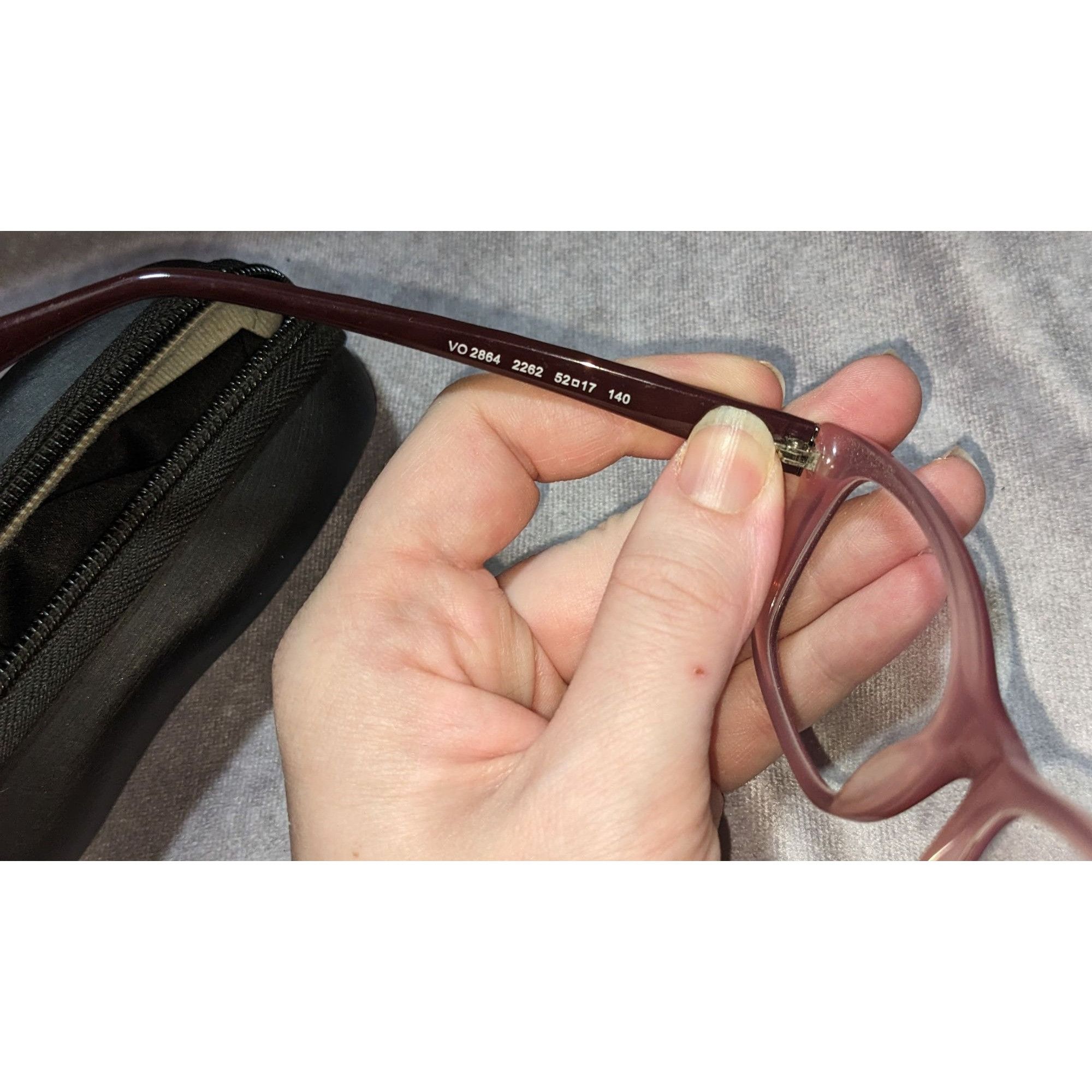 Vogue Vogue Eyewear Mauve Purple Rectangular Frames With Case & Cl Size ONE SIZE - 5 Thumbnail