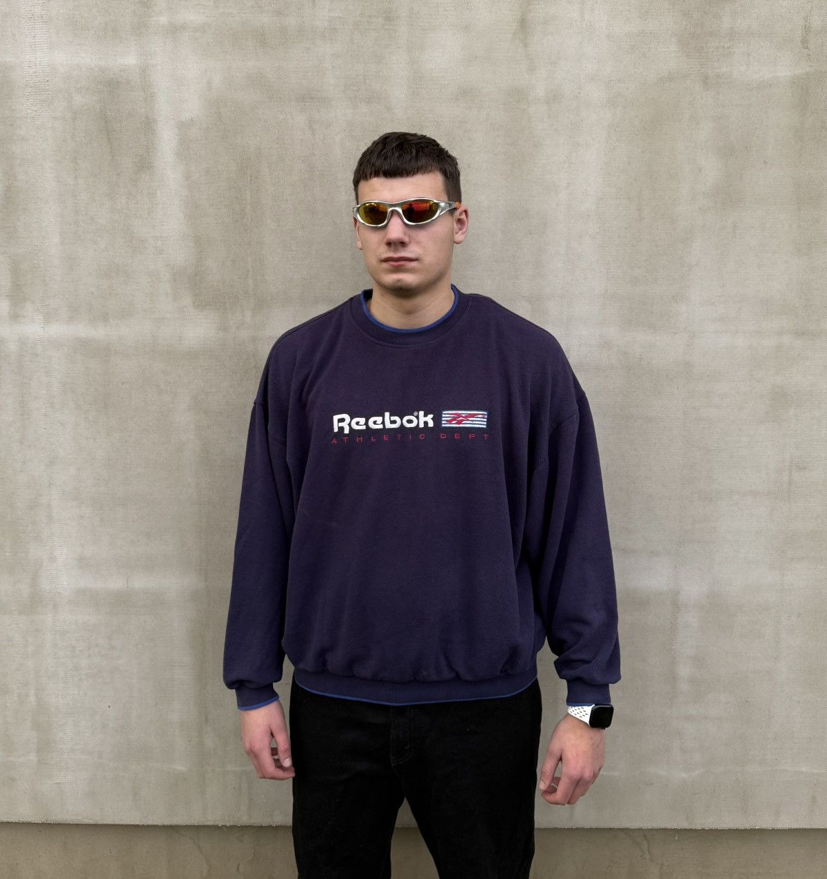 Reebok Reebok Athletic Dept Mens Sweatshirt Crewneck L Logo Vintage Size US L / EU 52-54 / 3 - 2 Thumbnail
