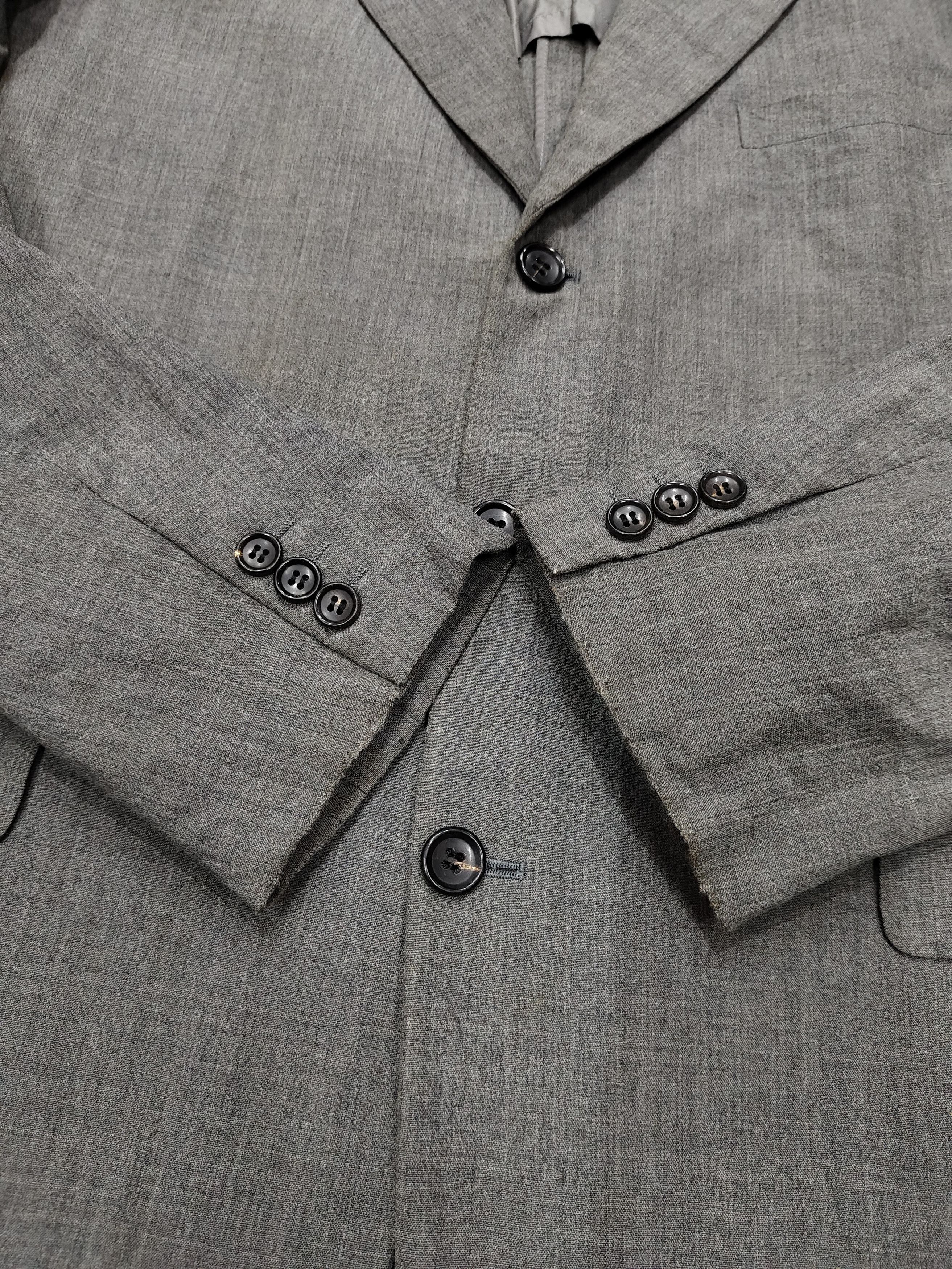 Comme des Garcons AD2000 CDG Homme- Minimal Tailoring Wool Suit Jacket Size US L / EU 52-54 / 3 - 4 Thumbnail