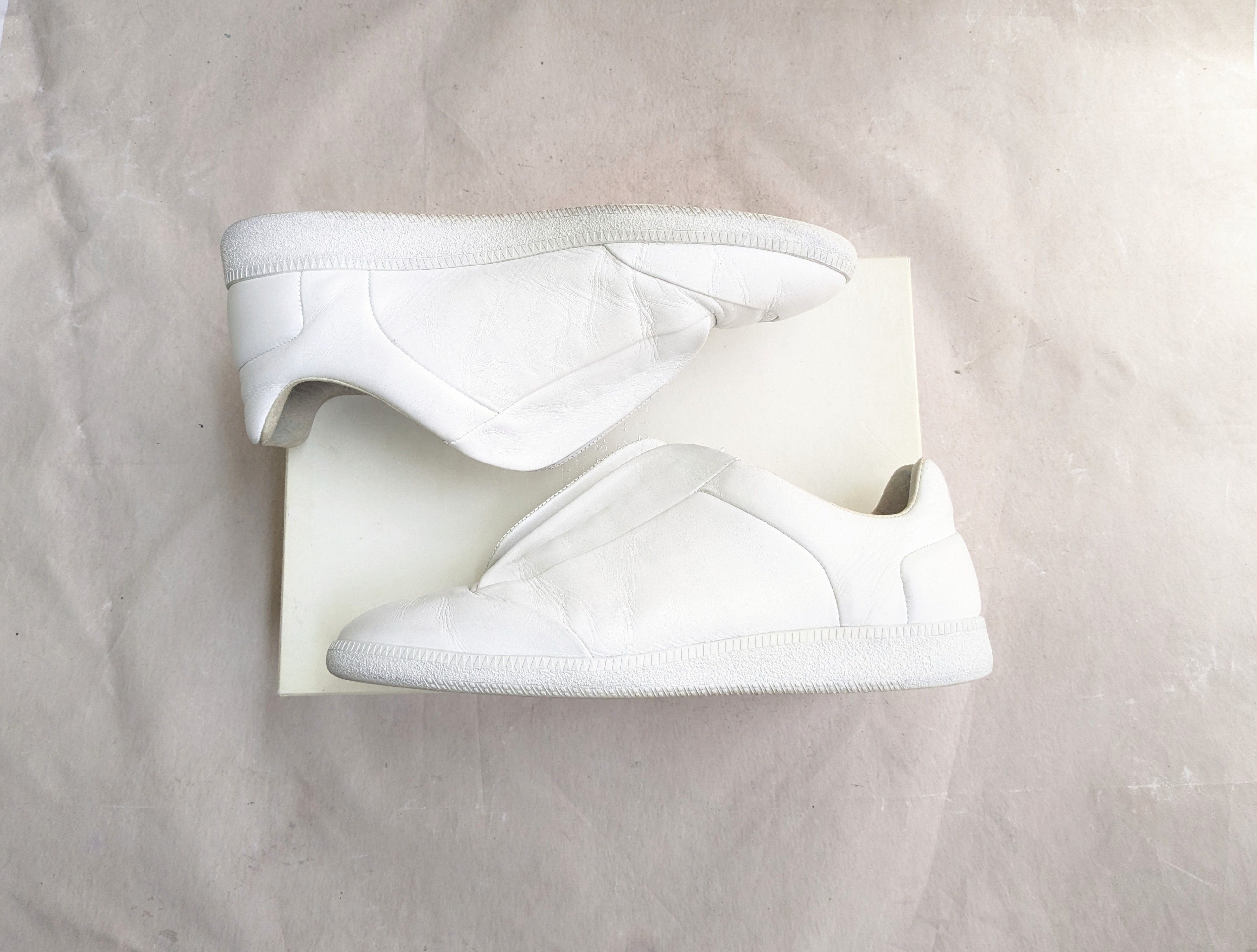 Maison Margiela Future White Size 13 46 Low Tops Leather Shoes, Men's