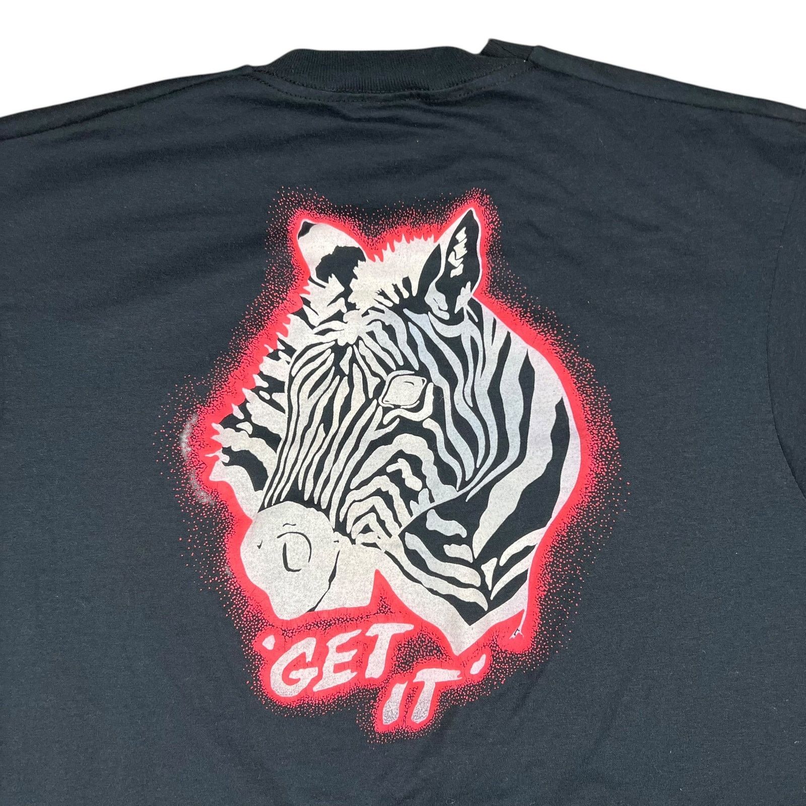 Band Tees × Vintage Vintage 80s ZEBRA GET IT band tee (M/L) Size US M / EU 48-50 / 2 - 8 Thumbnail