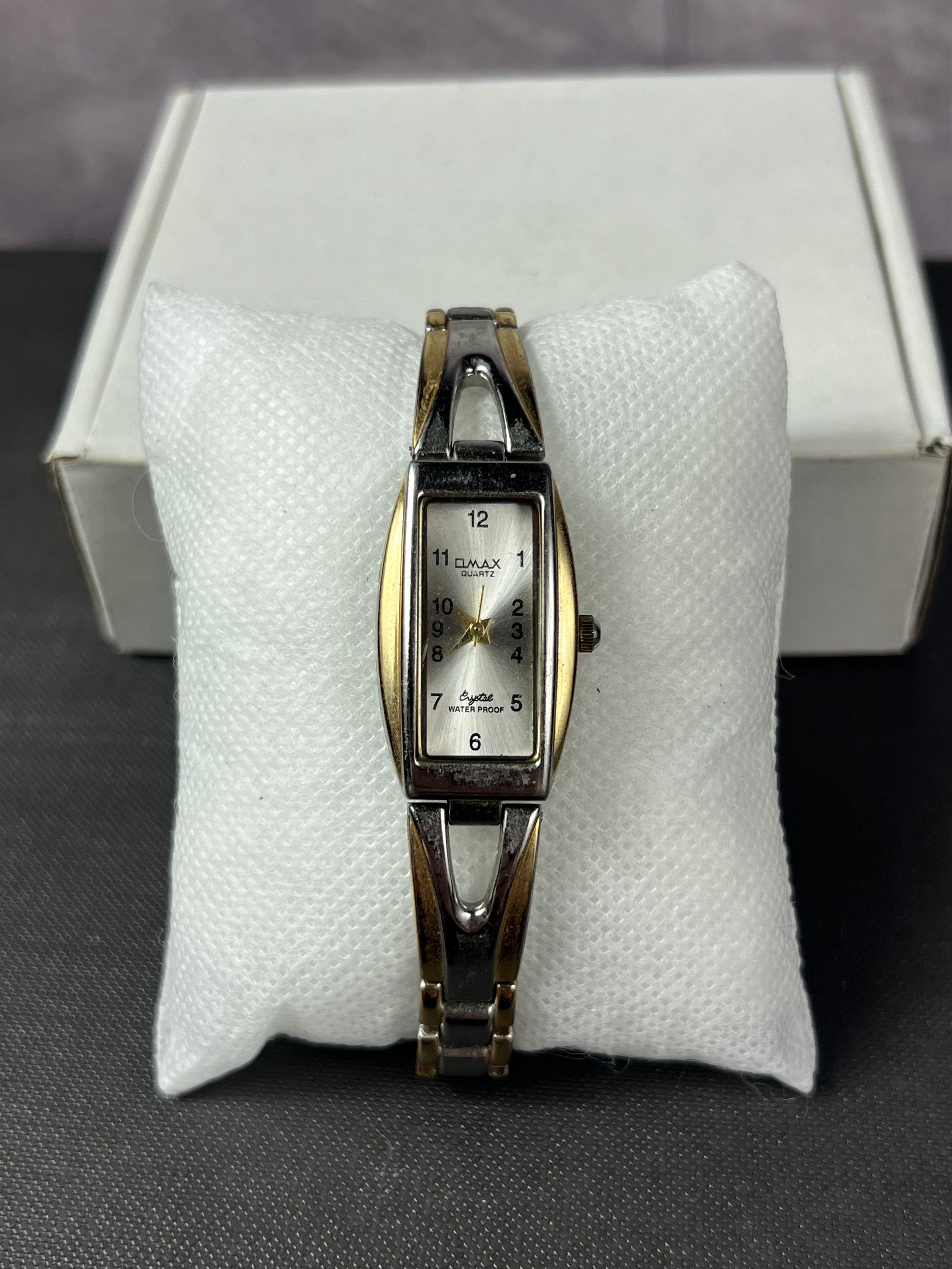 Vintage Vintage Omax Japanese Style Silver/Gold Bracelet Watch Size ONE SIZE - 2 Thumbnail