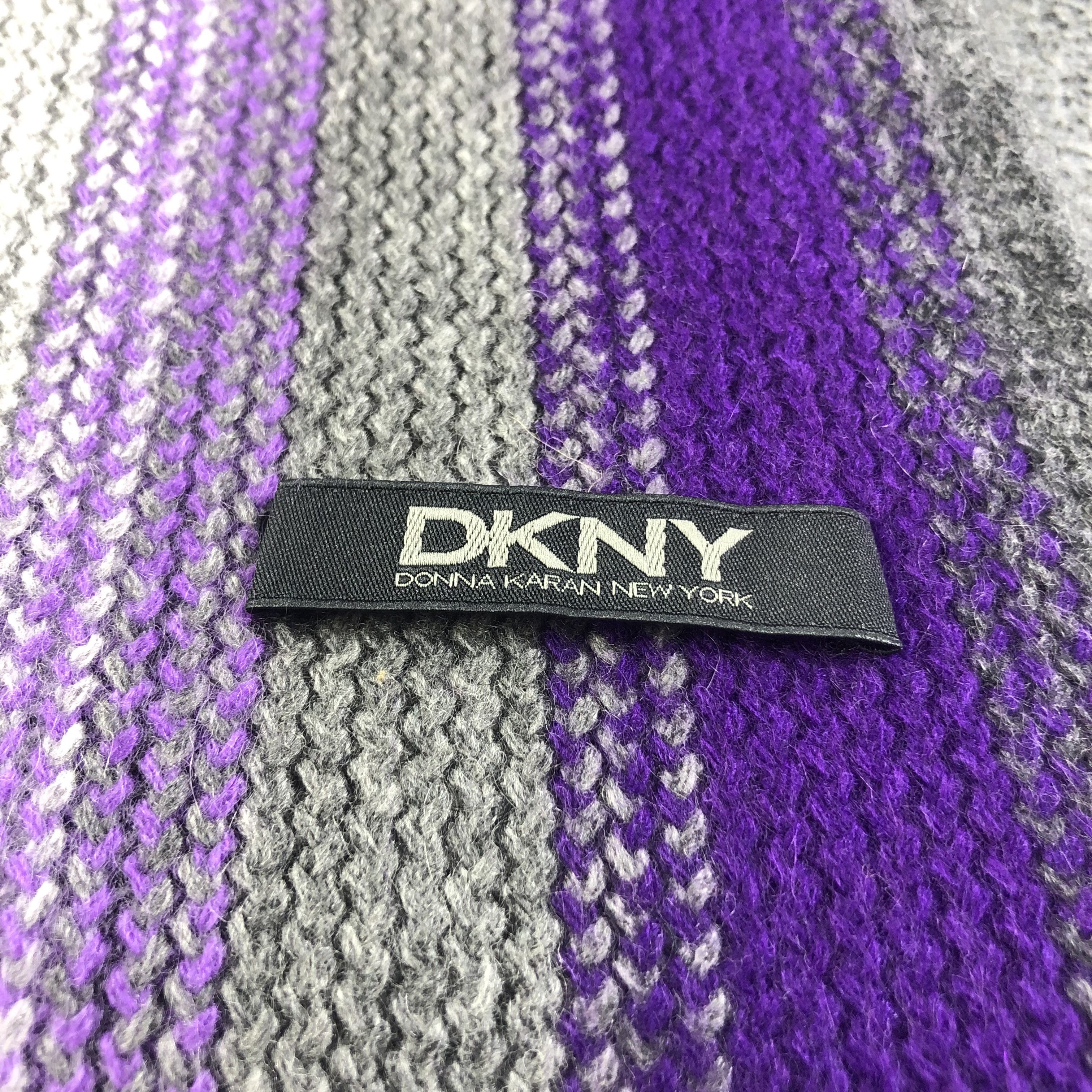 DKNY DKNY Cashmere Scarf Muffler V1156 Size ONE SIZE - 4 Thumbnail