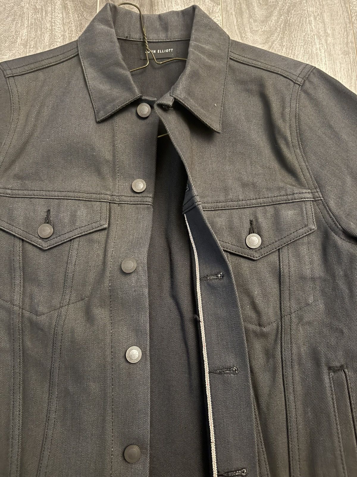 John Elliott Thumper Type III Selvedge Charcoal & Indigo Dry Process Size US XS / EU 42 / 0 - 4 Thumbnail