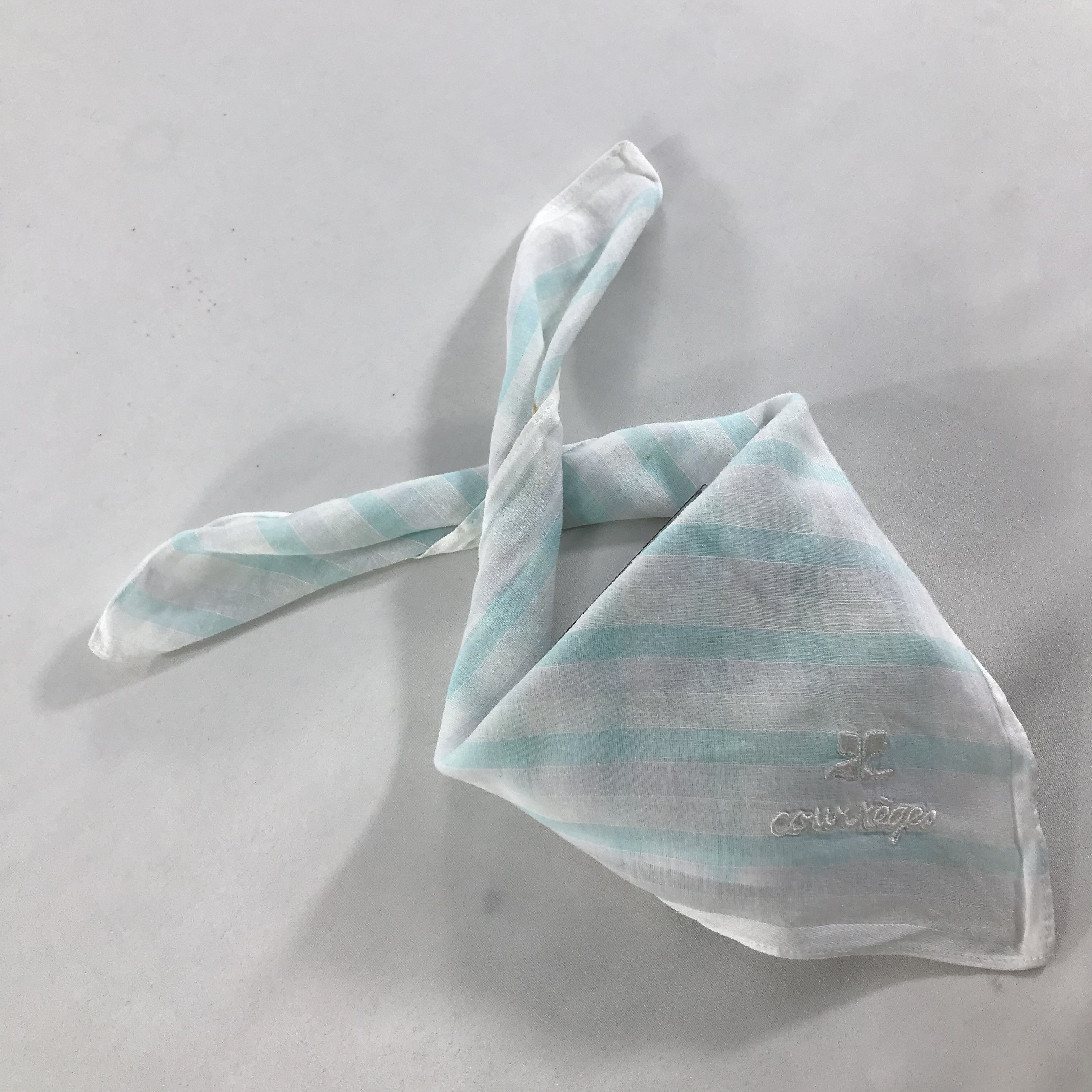 Courreges × Vintage Courreges Bandana / Handkerchief / Neckerchief - S1699 Size ONE SIZE - 5 Thumbnail