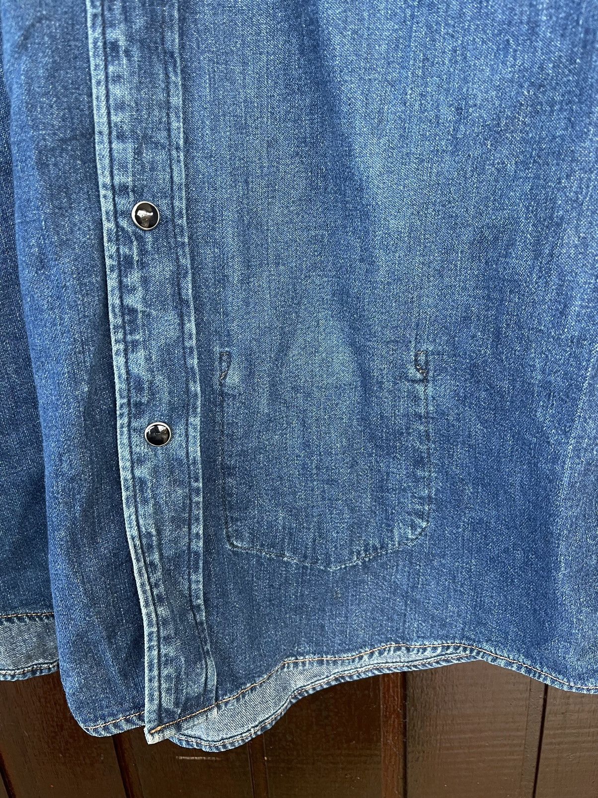 Blue Blue Japan Vintage Blue Blue Japan denime westren shirt Size US M / EU 48-50 / 2 - 10 Thumbnail