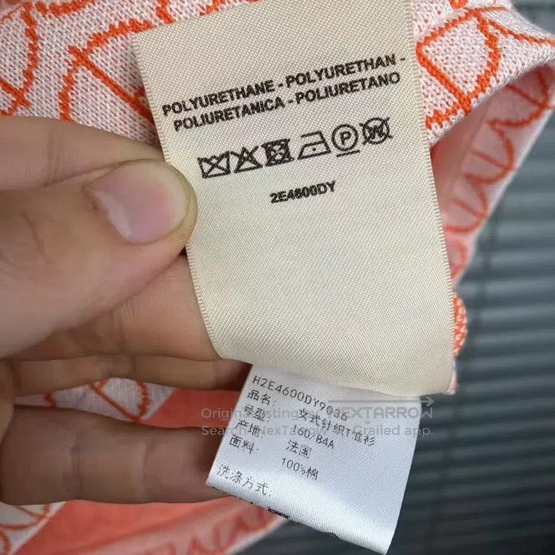 Hermes Hermes Pink Knit Short Sleeve Size L / US 10 / IT 46 - 6 Thumbnail