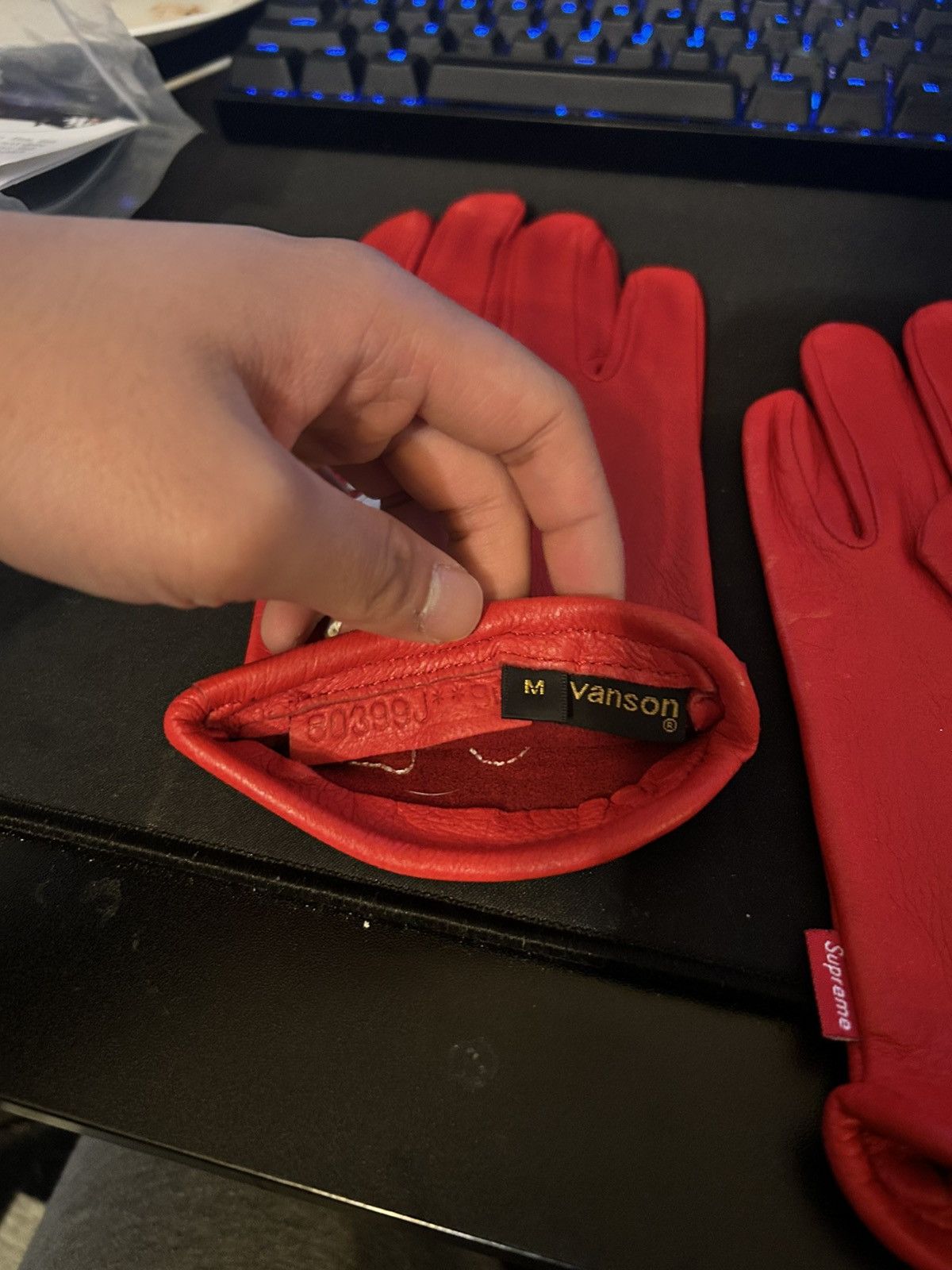 Supreme × Vanson Leathers Supreme x Vanson Leathers Xray Bones gloves Size ONE SIZE - 9 Thumbnail