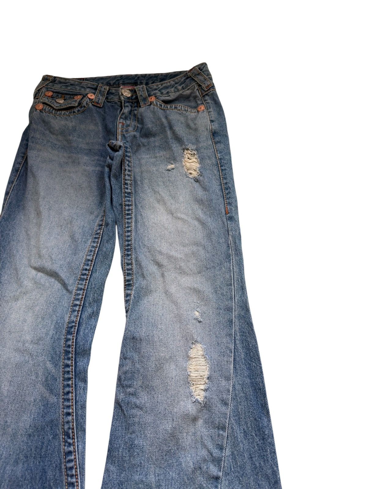 True Religion True Religion Washed Faded Flared Bootcut Jeans Joey Big T Size 28" / US 6 / IT 42 - 13 Thumbnail