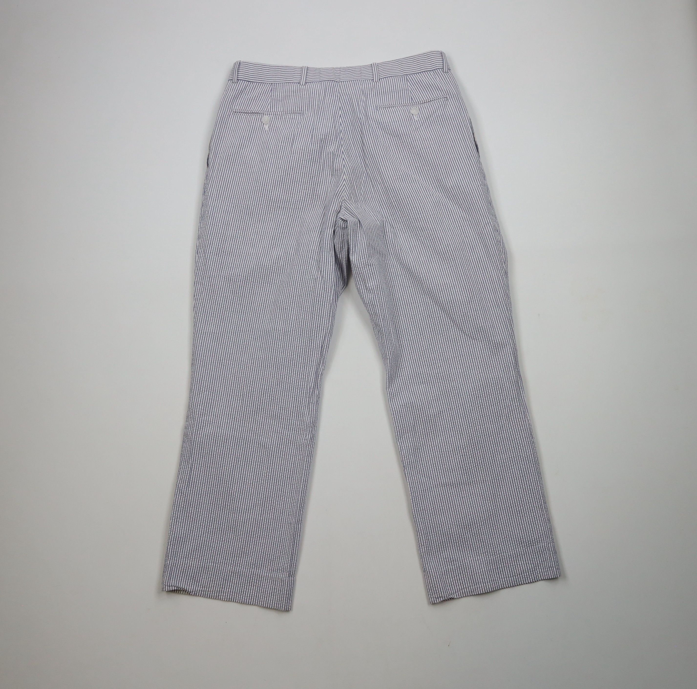 Vintage Vintage 90s Streetwear Wide Leg Seersucker Chino Pants Size US 32 / EU 48 - 10 Thumbnail
