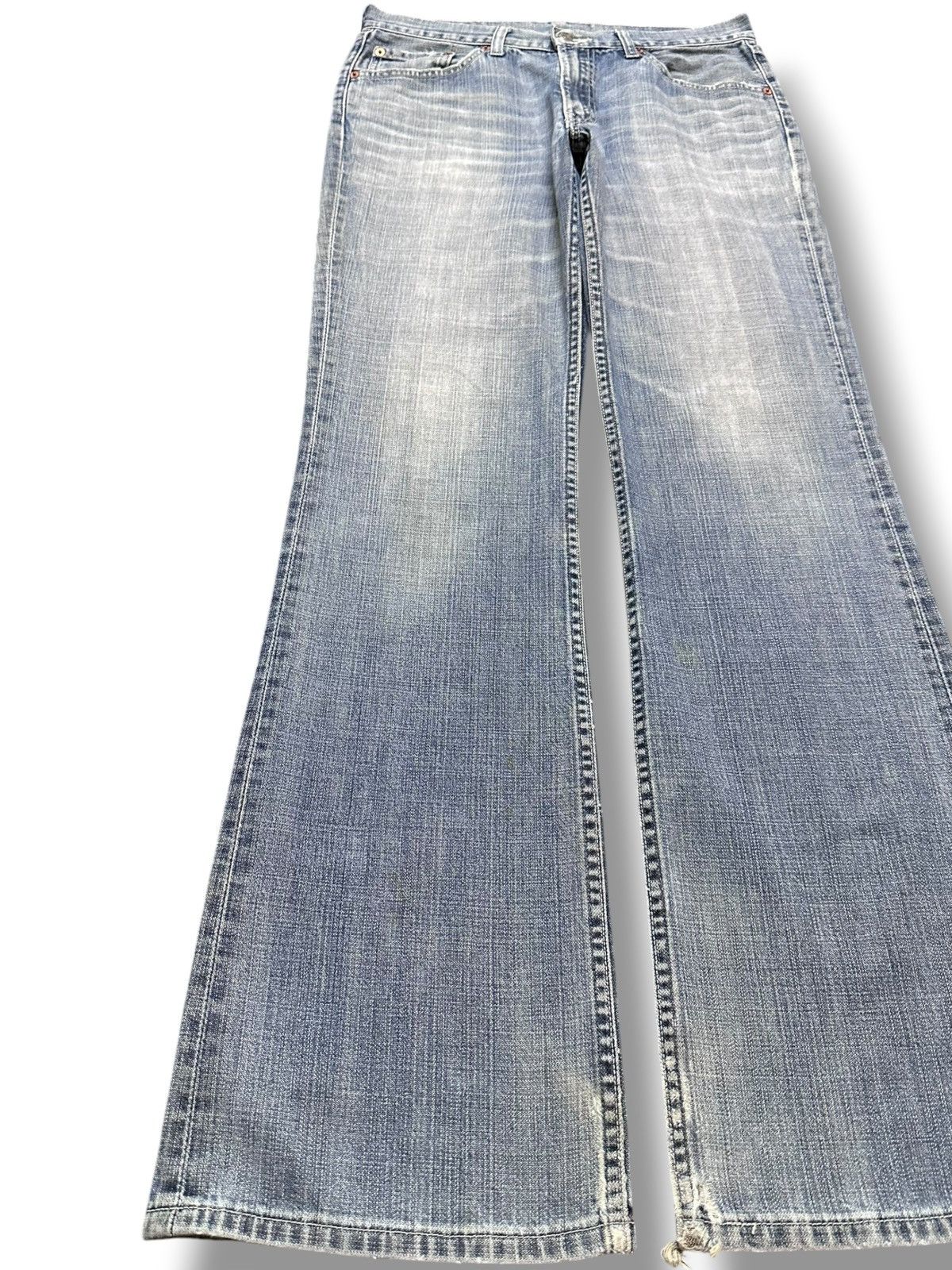 Levi's Vintage Clothing Vintage Levi’s 517-03 Flare Bell Bottom Faded Denim Size US 31 - 3 Thumbnail