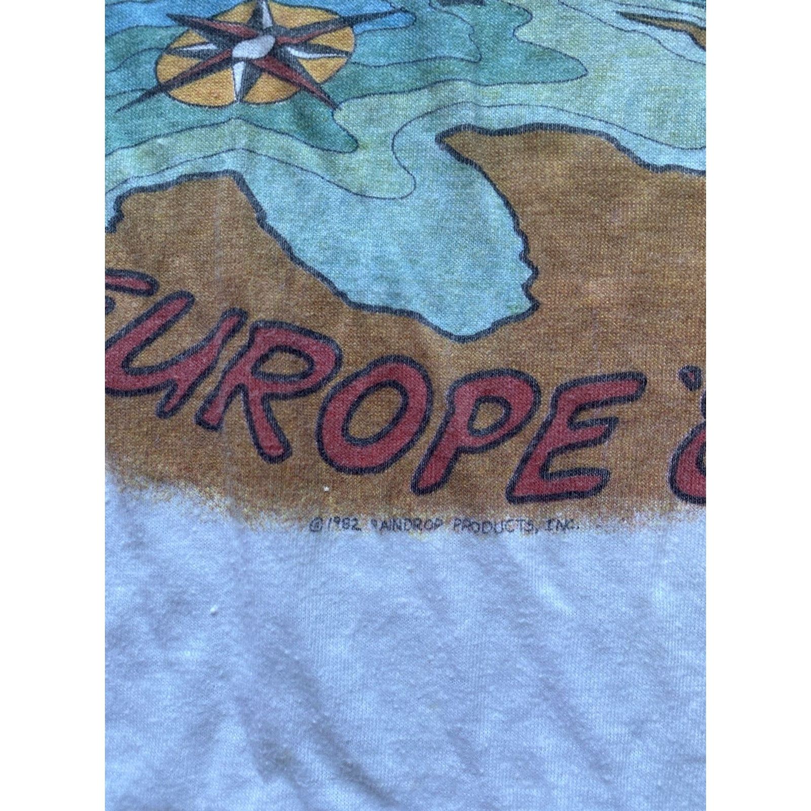 Vintage VINTAGE Rolling Stones T-Shirt Europe 1982 Concert Tour Medium White Men Band M Shirt Size US M / EU 48-50 / 2 - 6 Thumbnail