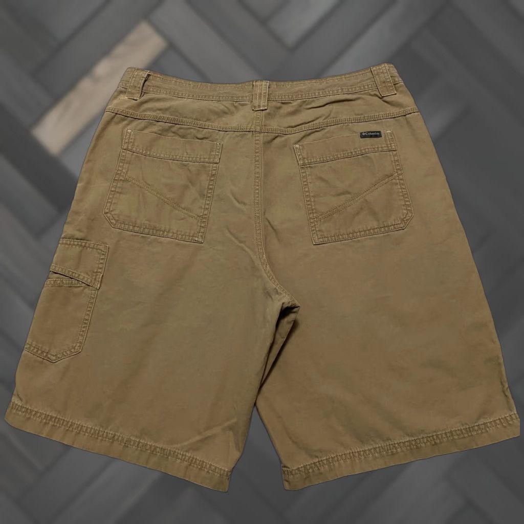 Vintage Columbia Men's Shorts Cargo Pocket Regular Size 38 Khaki Brown Canvas Cotton Summer Outdoor Size US 38 / EU 54 - 1 Thumbnail