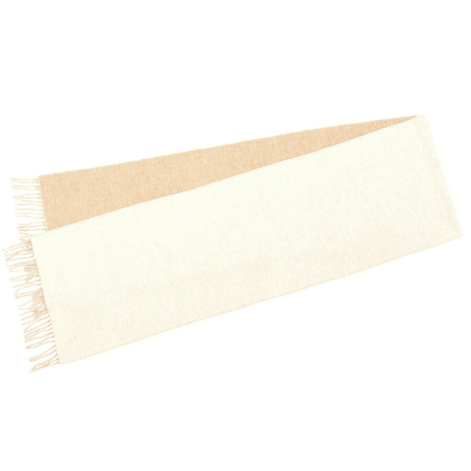 Loewe LOEWE Bicolor Scarf Muffler F810250X01 Wool Cashmere Ivory Sand (Beige) S-159920 Size ONE SIZE - 1 Thumbnail