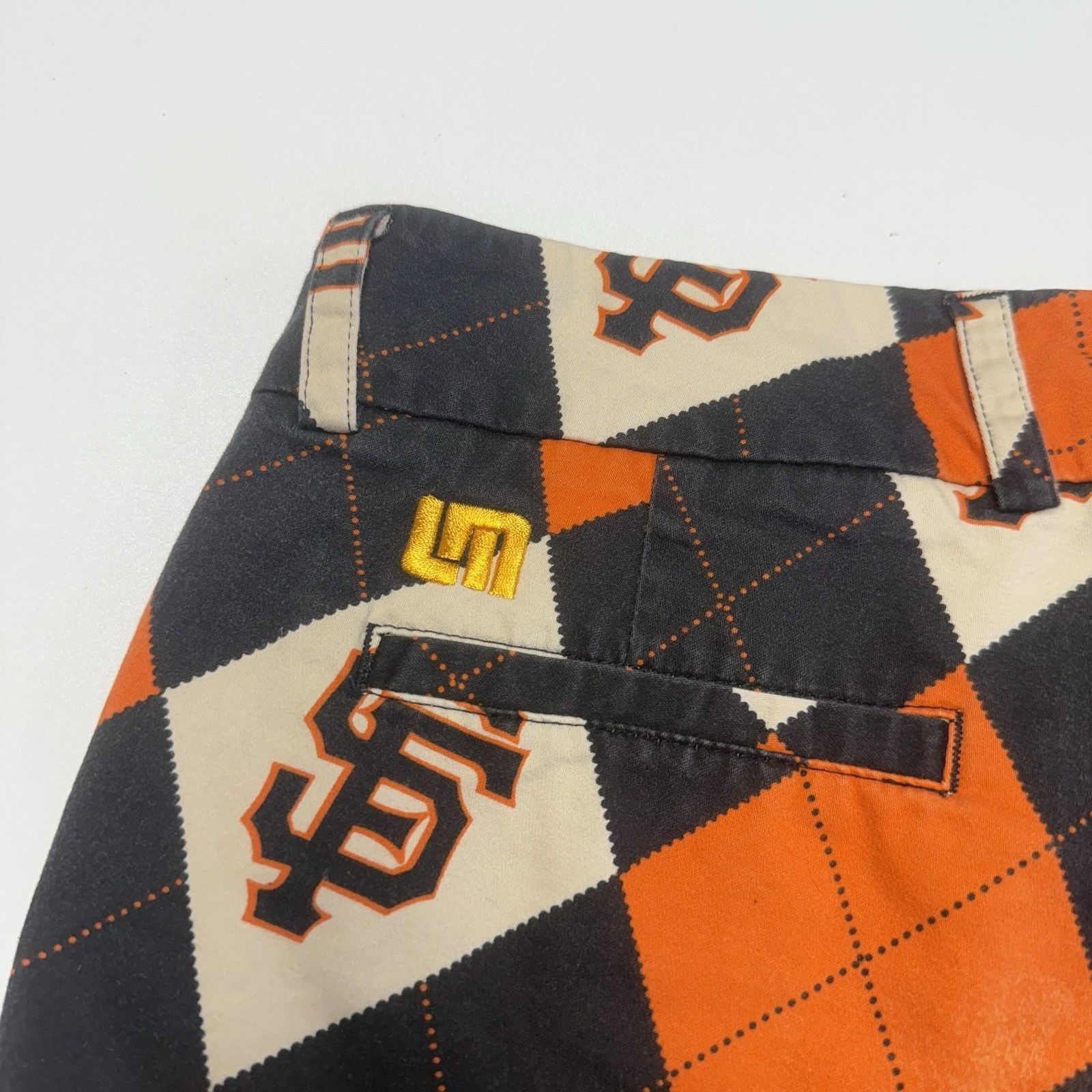 Other Loudmouth Golf Shorts Womens Size 0 (27in) San Francisco Gia Size 27" / US 4 / IT 40 - 4 Thumbnail