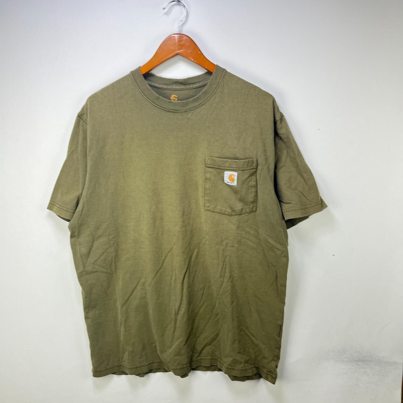 Carhartt Vintage Carhartt Faded Pocket Shirt Large Olive Size US L / EU 52-54 / 3 - 1 Thumbnail