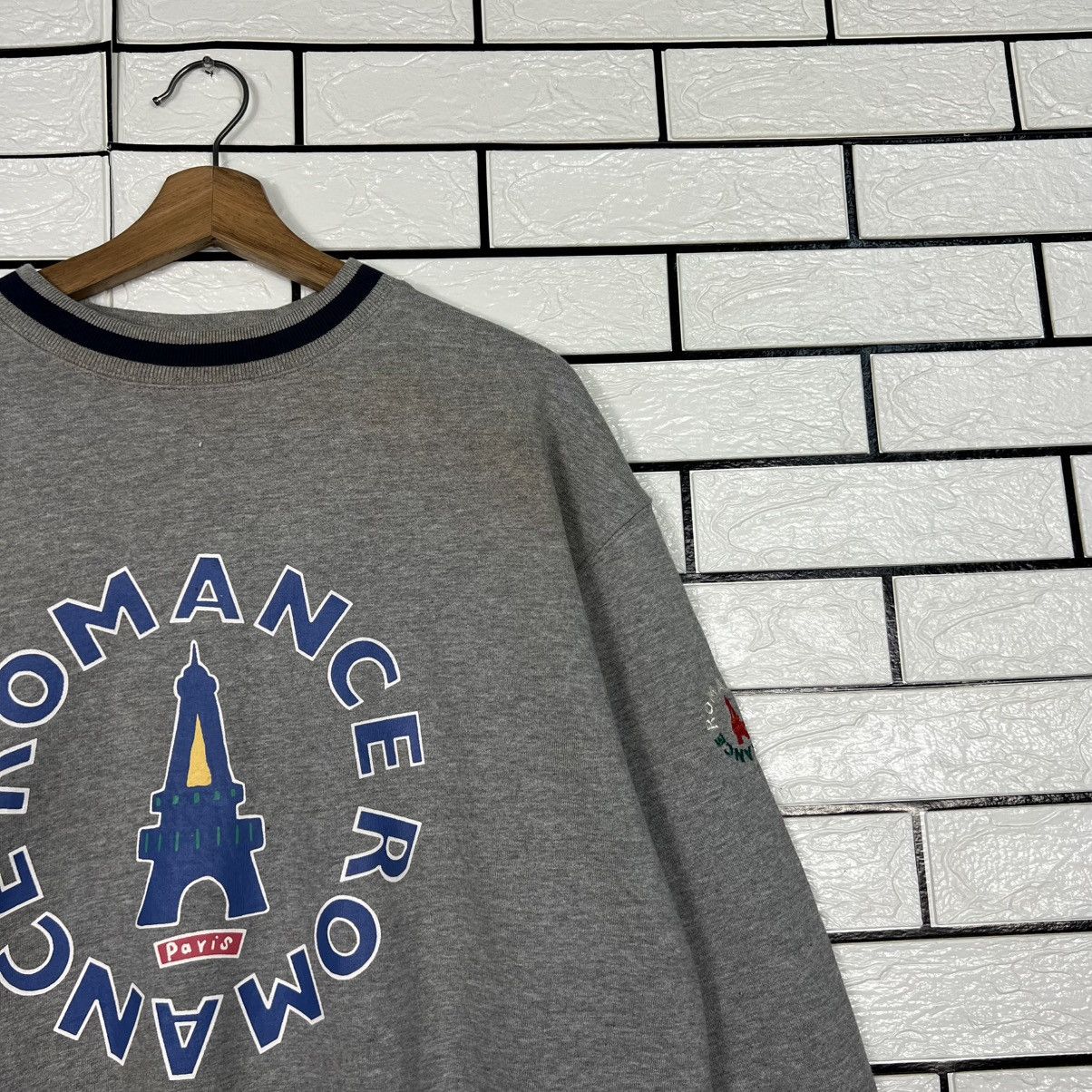 Vintage CasBis ROMANCE Paris Big Logo Crewneck Sweatshirt #3941-C180 Size US L / EU 52-54 / 3 - 4 Thumbnail