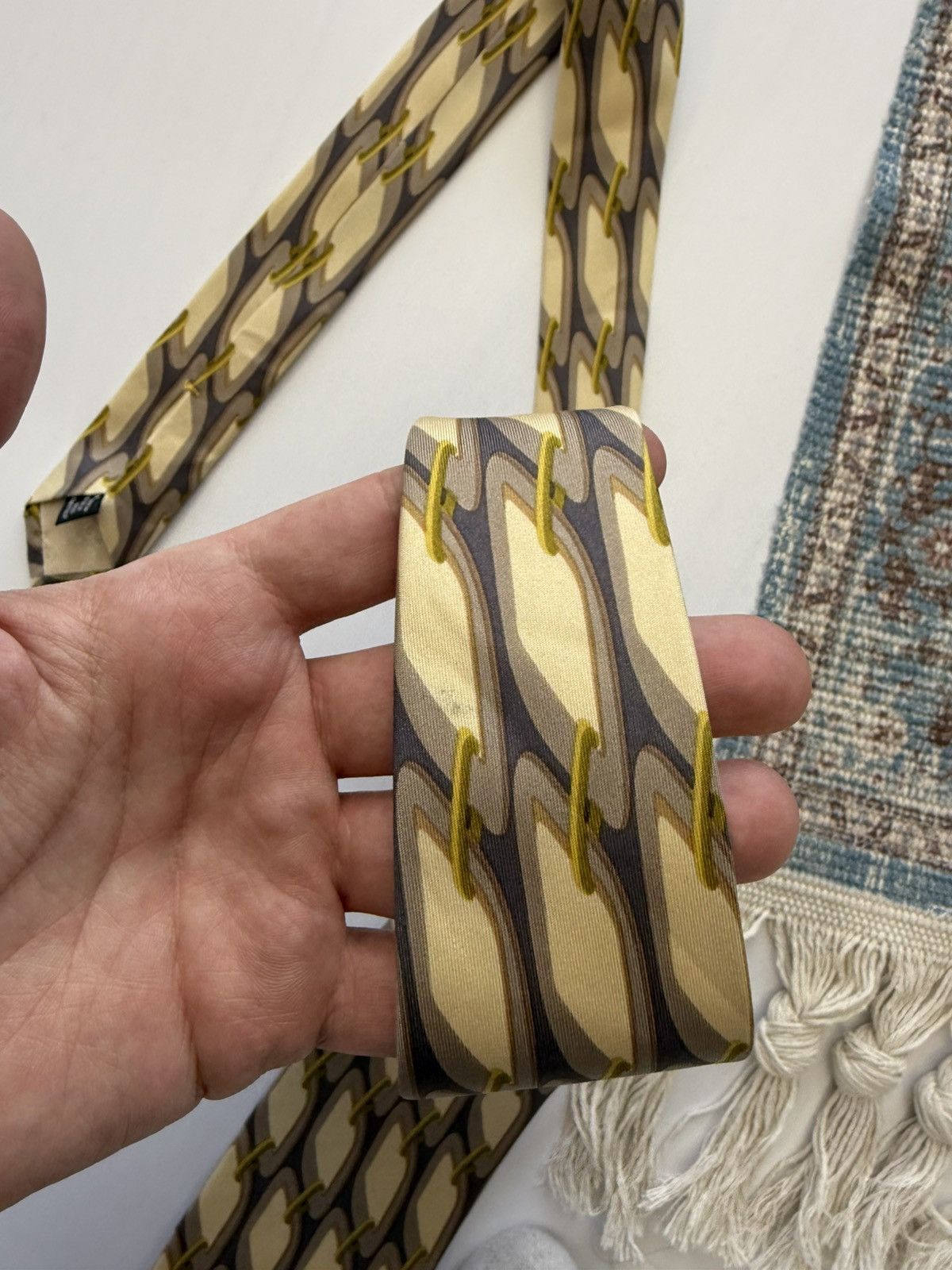 Gucci Rare Gucci Vintage Silk Ties Size ONE SIZE - 8 Thumbnail