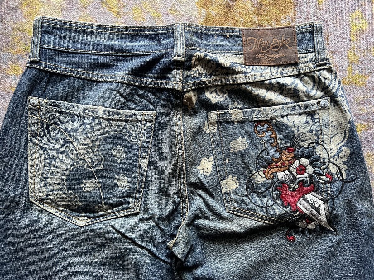 Marc Ecko Merc Ecko embroidery pants jeans Size US 34 / EU 50 - 3 Thumbnail
