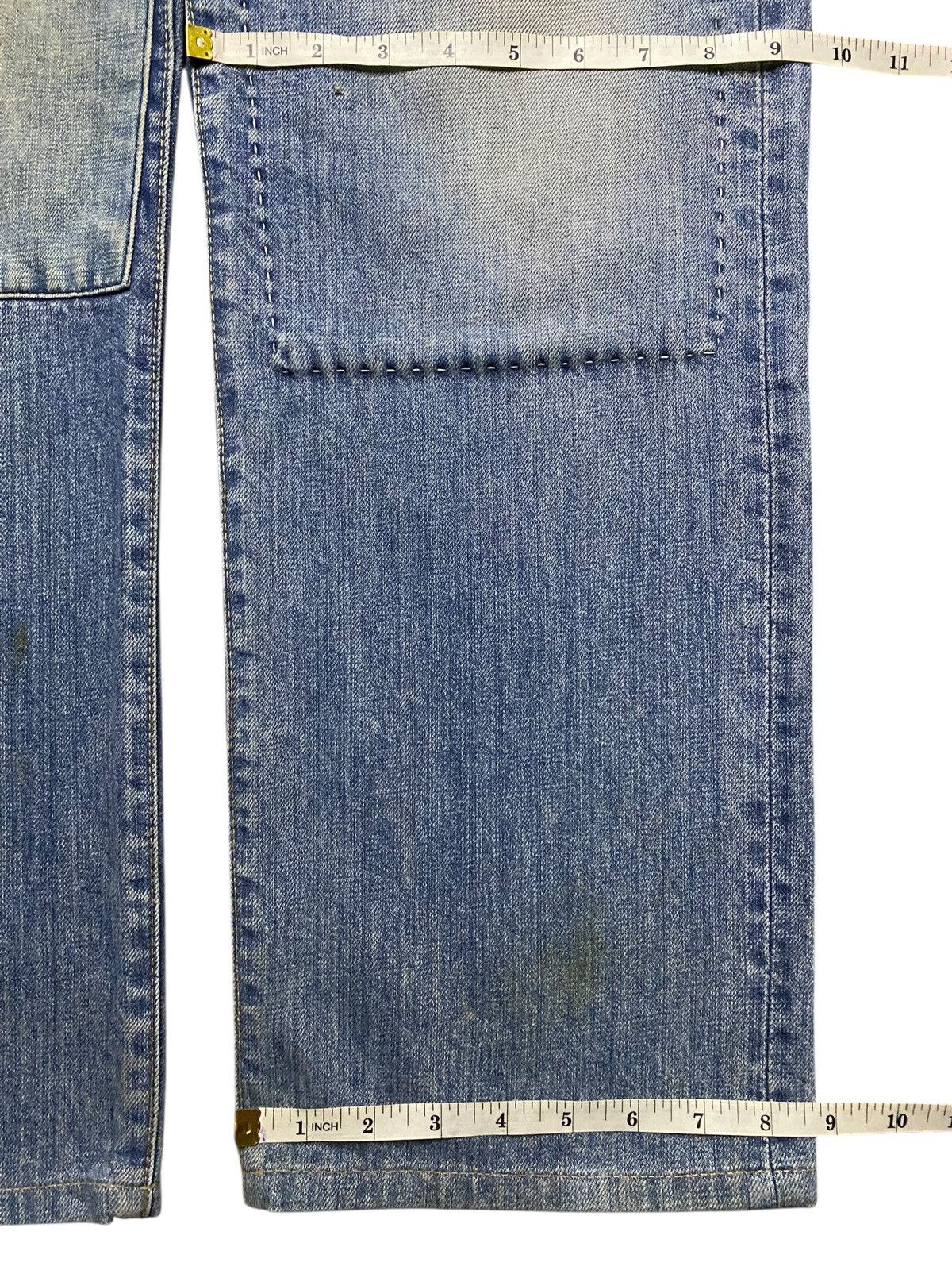 GOA Vintage Japanese Brand Gowest Rare Denim Pacthes Baggy Jeans Size US 33 - 17 Thumbnail