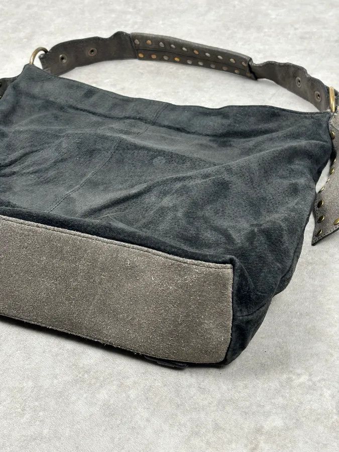 Roberto Cavalli AW2008 Cavalli Black Fur Suede Shoulder Bag Size ONE SIZE - 7 Thumbnail