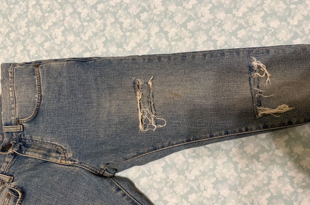 Saint Laurent Paris Saint Laurent 7-hole ripped jeans-2507 Size US 28 / EU 44 - 3 Thumbnail