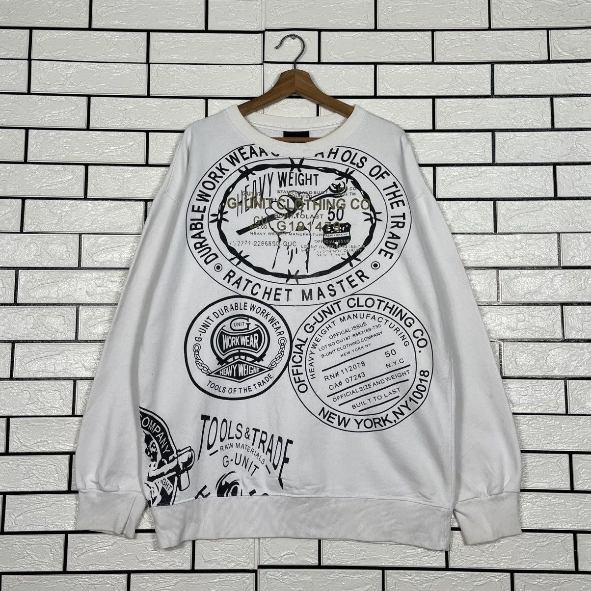 Japanese Brand G-Unit Clothing Workwear Sweatshirt Size US L / EU 52-54 / 3 - 1 Thumbnail