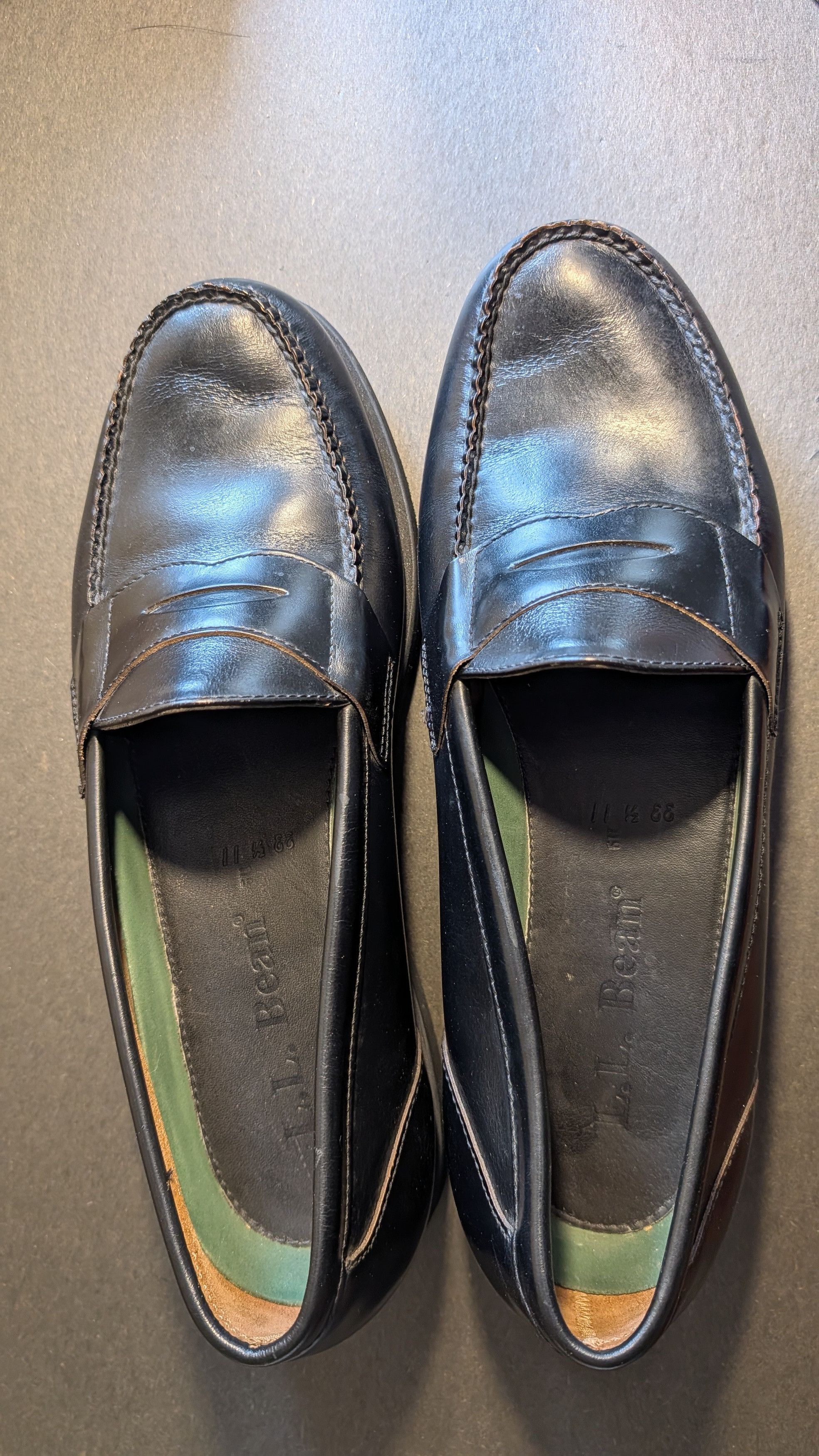 L.L. Bean Men's L.L. Bean Penny Loafers Size 11.5 EE Size US 11.5 / EU 44-45 - 2 Thumbnail