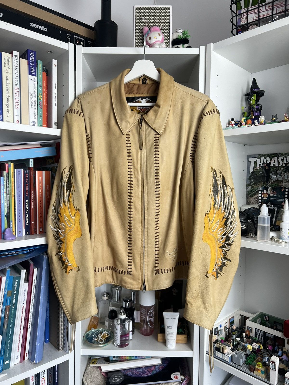 Harley Davidson × Vintage × West Coast Choppers Vintage 90s Harley Davidson big logo leather bomber jacket Size US XL / EU 56 / 4 - 2 Thumbnail