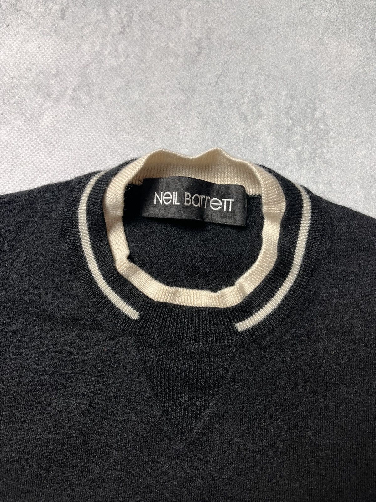 Neil Barrett VERY RARE NEIL BARRETT SS20 WOOL SWEATER Size US S / EU 44-46 / 1 - 3 Thumbnail