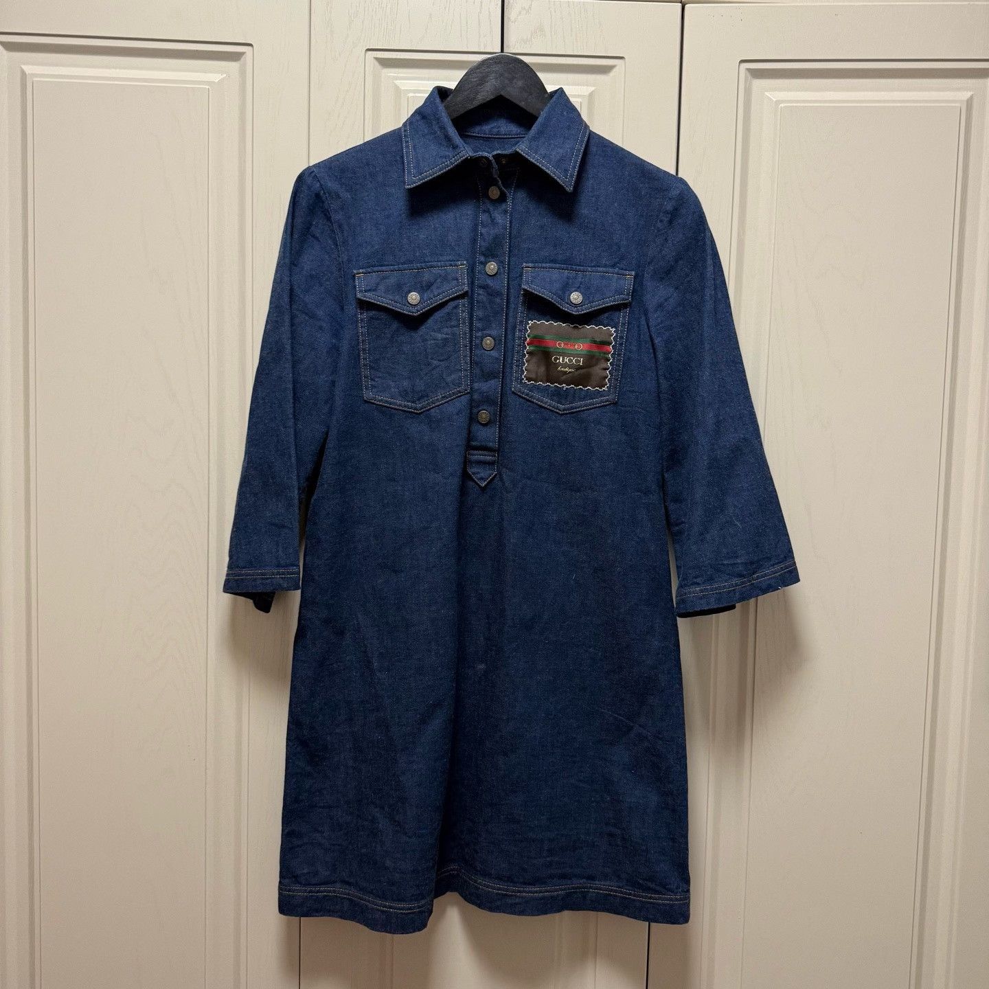 Gucci Gucci Denim Dress Size 40 Size S / US 4 / IT 40 - 1 Thumbnail