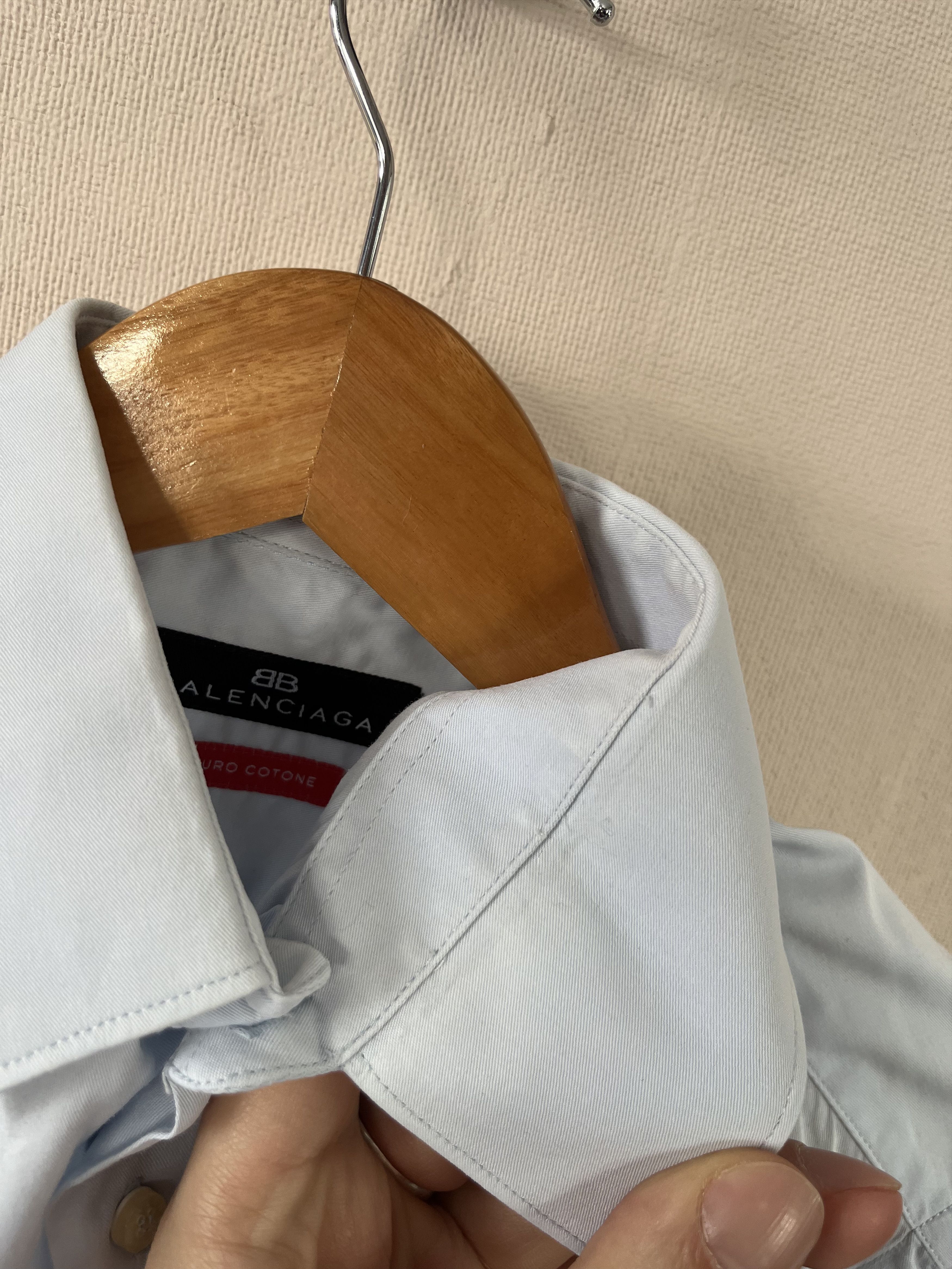Balenciaga Balenciaga Cotton Shirt Button Up Longsleeve Size 15 / 38 Size US S / EU 44-46 / 1 - 7 Thumbnail