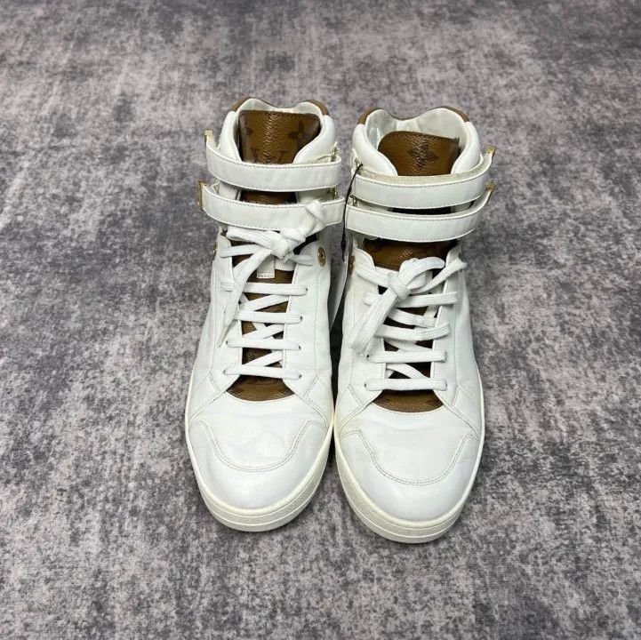 Louis Vuitton Louis Vuitton White High-Top Fashion Sneakers -2508 Size US 7.5 / EU 40-41 - 2 Thumbnail