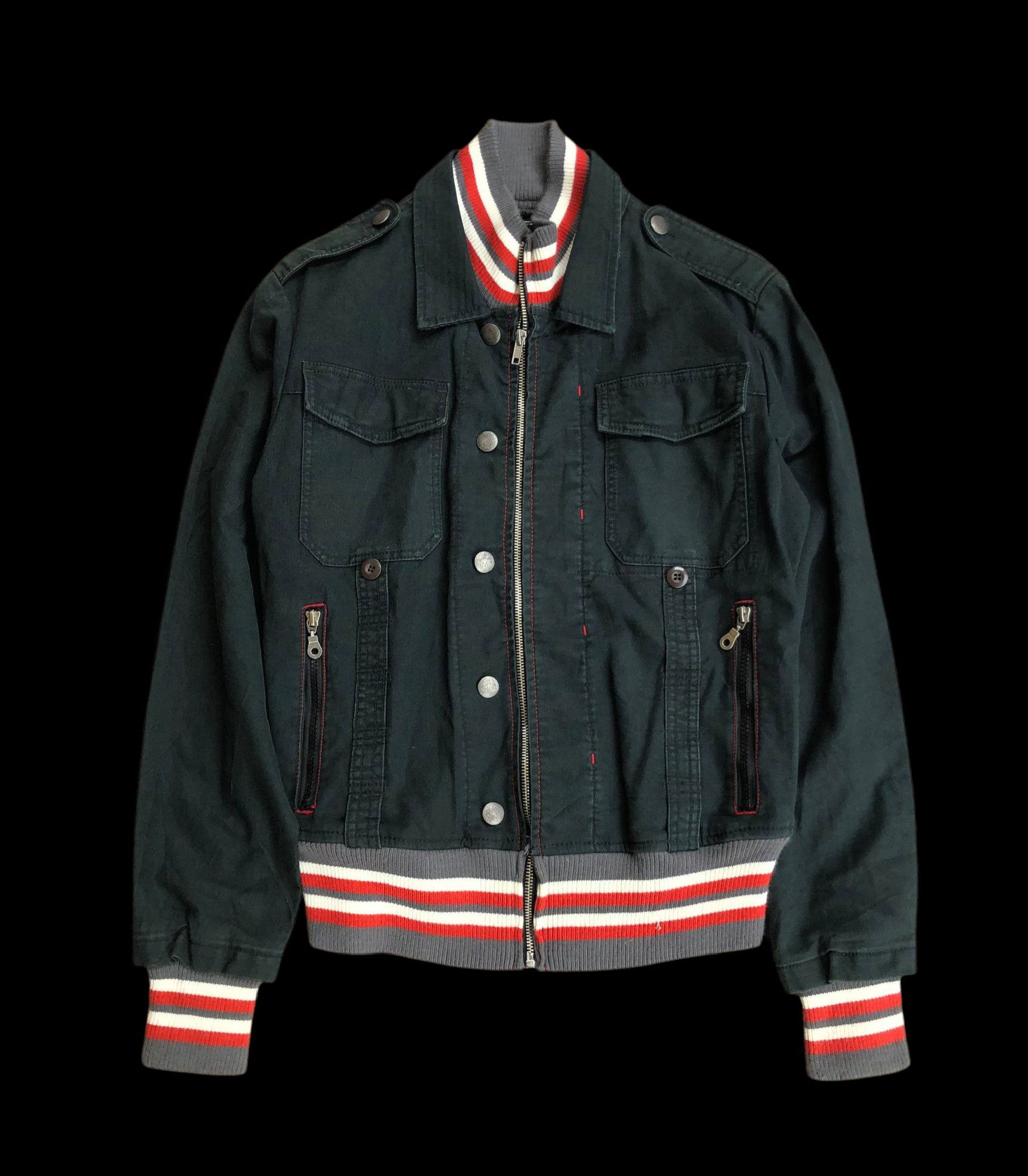 If Six Was Nine 2000s Power to People Bomber Zipper Vkei Style Y2k Japanese Size US M / EU 48-50 / 2 - 1 Thumbnail
