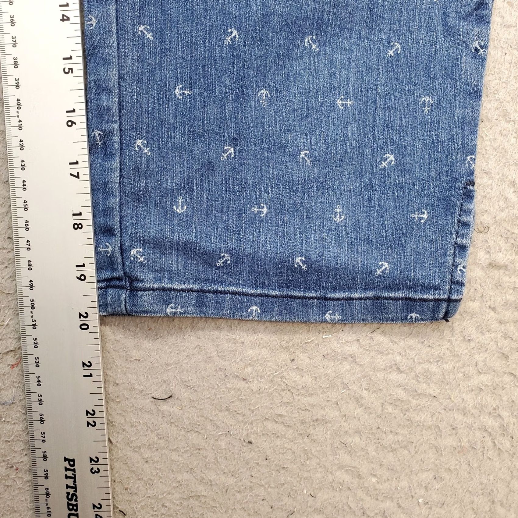 NYDJ NYDJ Crop Jeans Women's 4 Blue Denim Anchor 5-Pocket Design Relaxed Fit Jeans Size 27" / US 4 / IT 40 - 4 Thumbnail