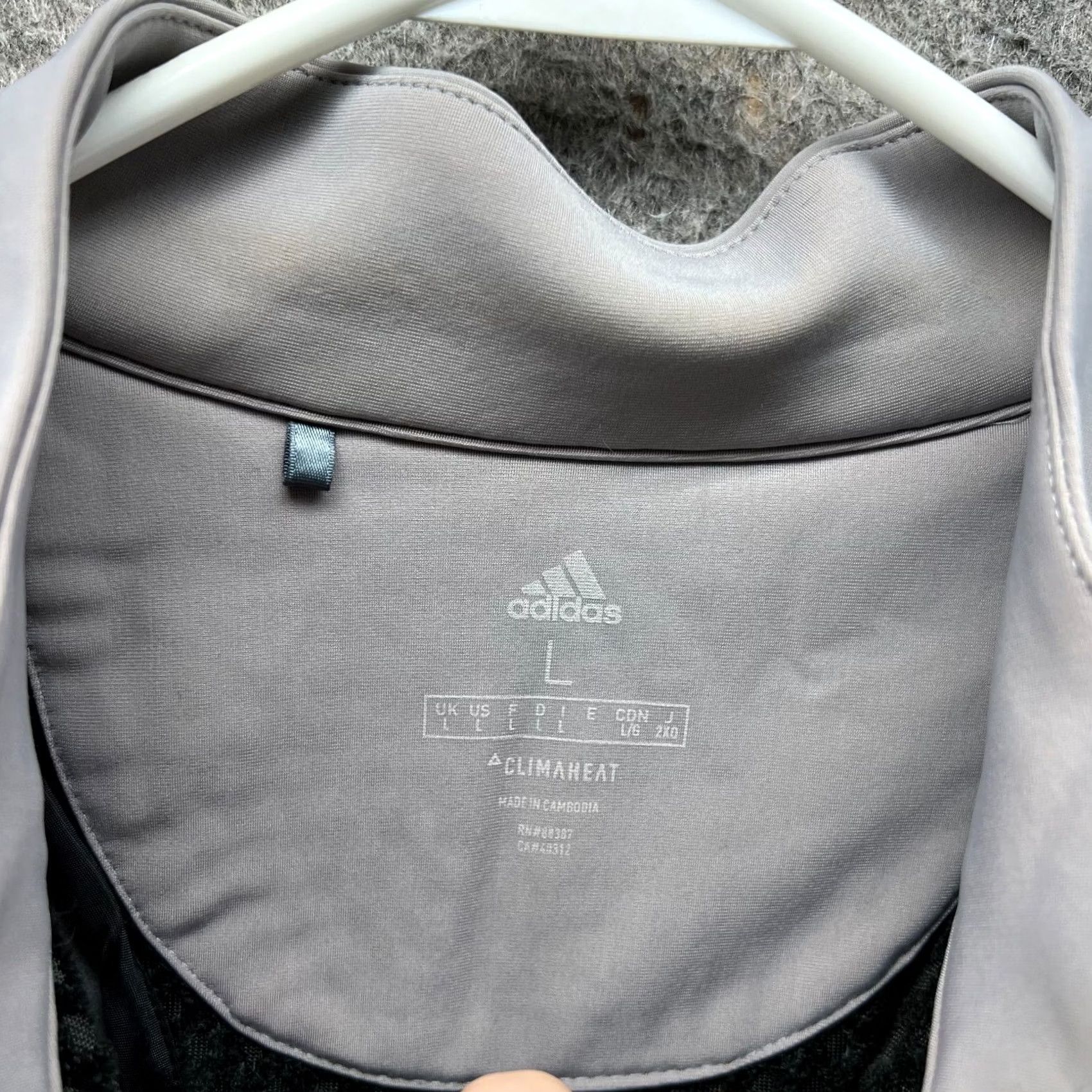 Adidas Adidas Sweater Men Large Gray Climaheat Sweatshirt Quarter Zip Frostguard Fleece Size US L / EU 52-54 / 3 - 5 Thumbnail