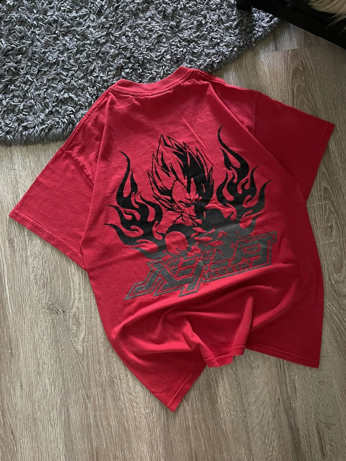 Anime × Vintage Vintage 2001 Dragon Ball Z Vegeta Flame Anime T Shirt Rare Size US M / EU 48-50 / 2 - 2 Thumbnail