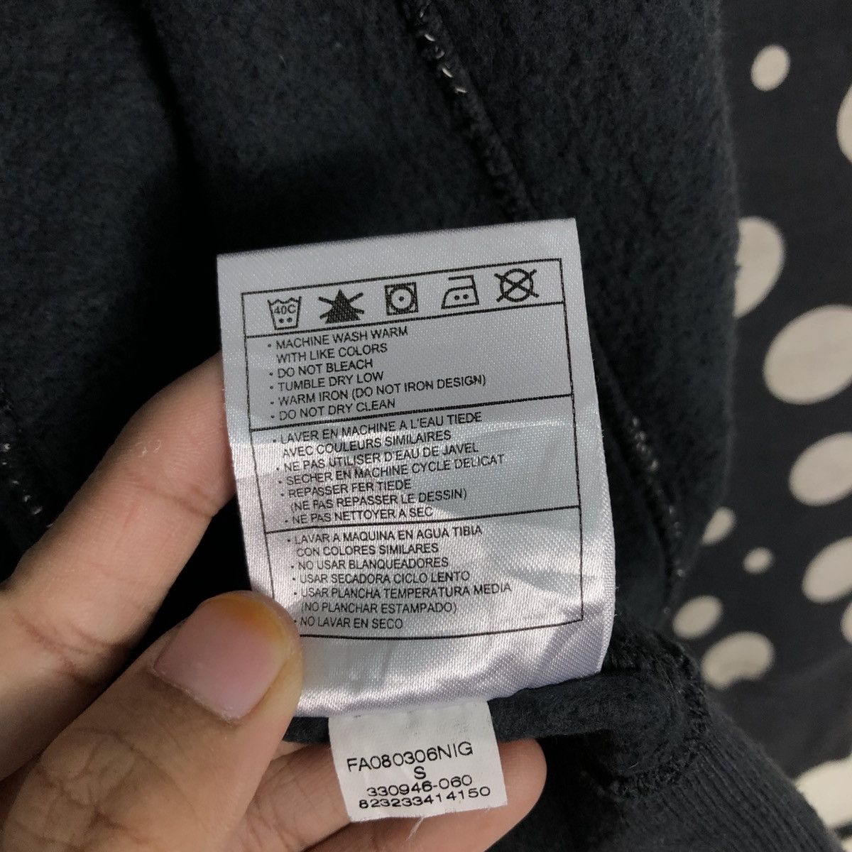 Nike 📌Nike Sportswear Zipper Hoodie Polkadot Design Full Print Size US S / EU 44-46 / 1 - 24 Thumbnail