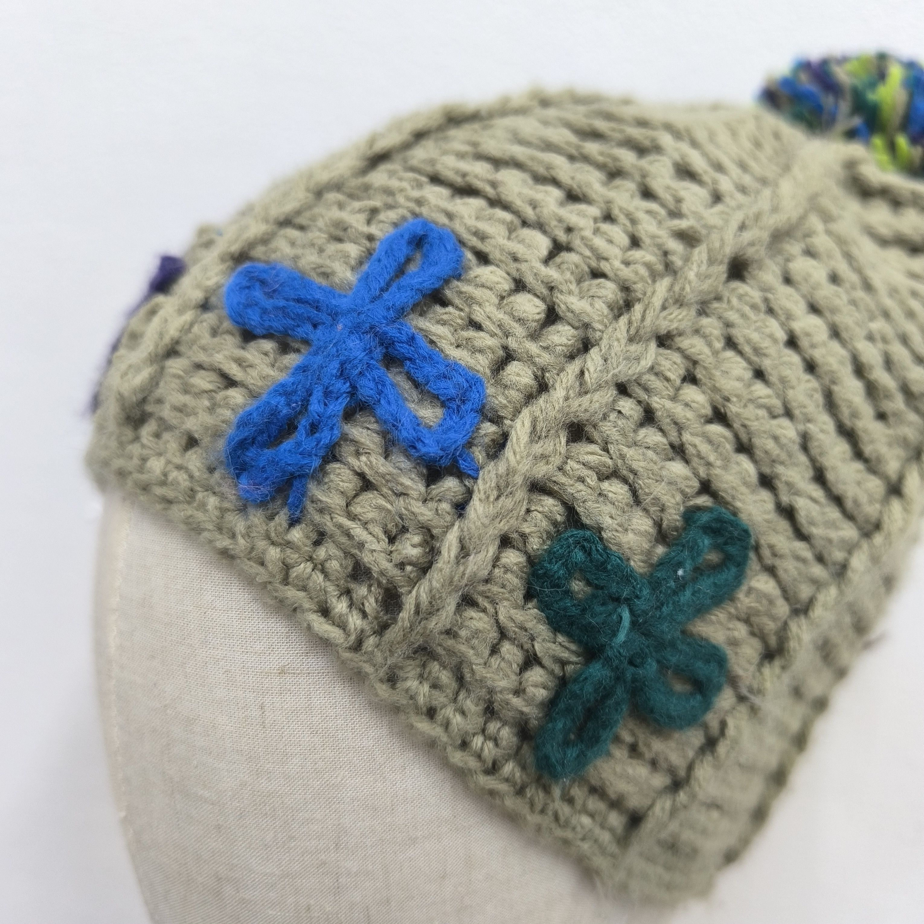 Japanese Brand 🌟Japanese brand east blue art pull pull beanie hat Size ONE SIZE - 3 Thumbnail