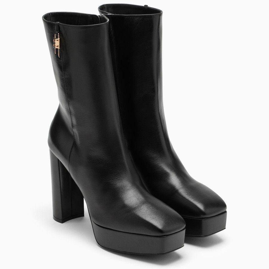 Givenchy o1d2blof0824 Platform Boots in Black Size US 7 / IT 37 - 2 Thumbnail