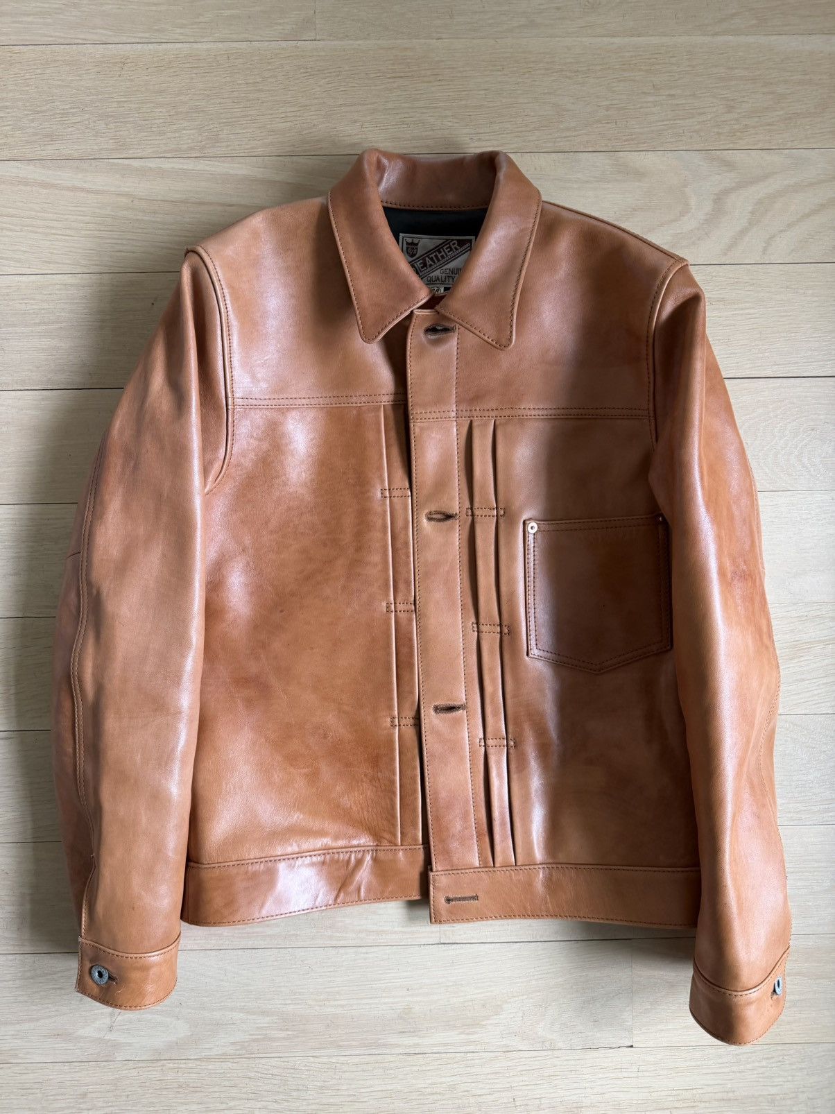Y’2 Kakishibu Persimmon Tanned Horsehide Type 1 38/S