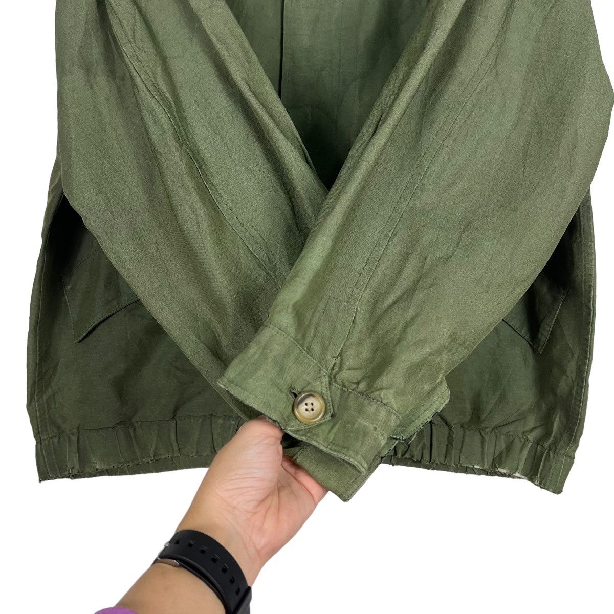 Alfred Dunhill 🔥 VINTAGE DUNHILL HGTONE SILK LINEN JACKET MADE IN ITALY Size US M / EU 48-50 / 2 - 12 Thumbnail