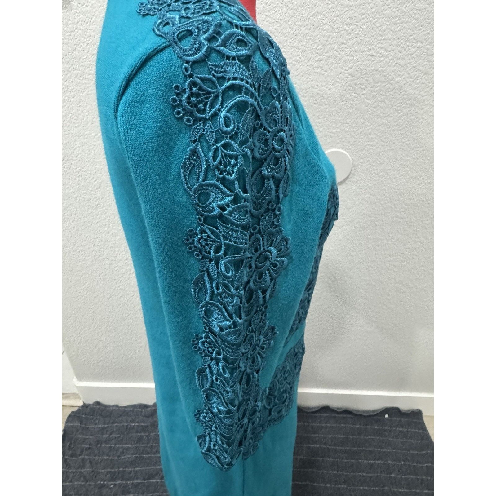 Blumarine Blumarine Embroided Teal Dress woman Size 42/us Size 6 Size M / US 6-8 / IT 42-44 - 5 Thumbnail
